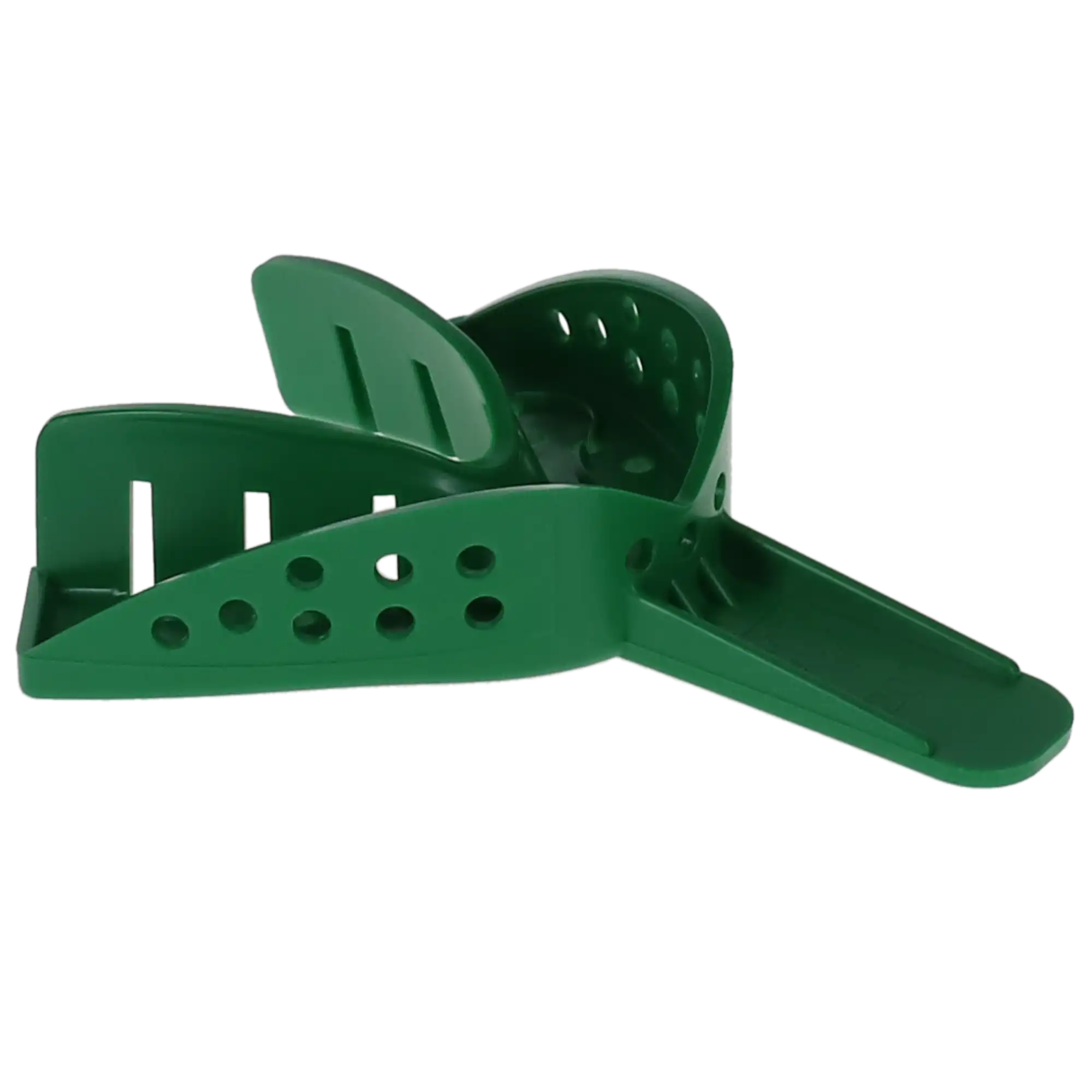 COE Spacer Disposable Perforated Impression Trays, #20D Large Lower, Green, 12/Pk, 252012 thumbnail 4