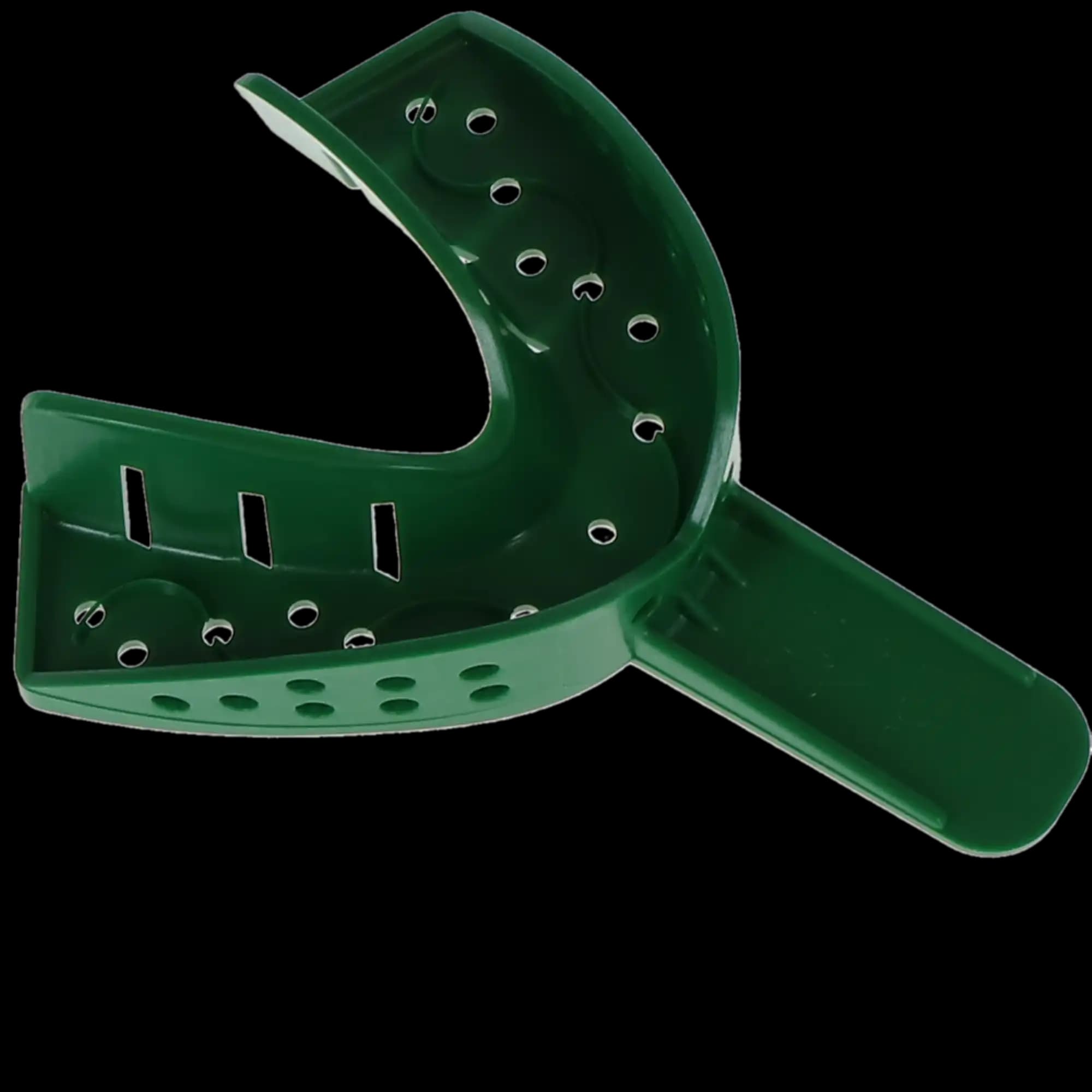 COE Spacer Disposable Perforated Impression Trays, #20D Large Lower, Green, 12/Pk, 252012 thumbnail 3