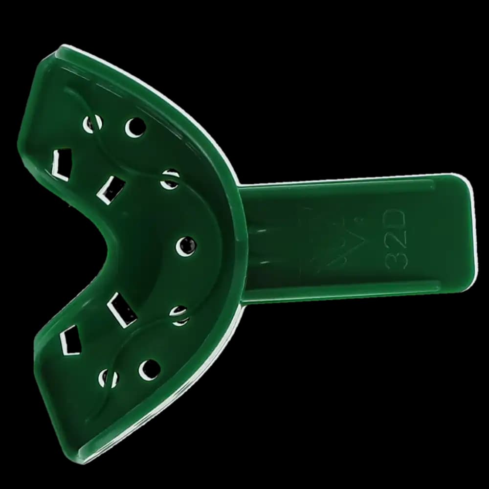 COE Spacer Disposable Impression Trays, #32D Anterior, Perforated, Green, 12/Bag, 253212 thumbnail 6