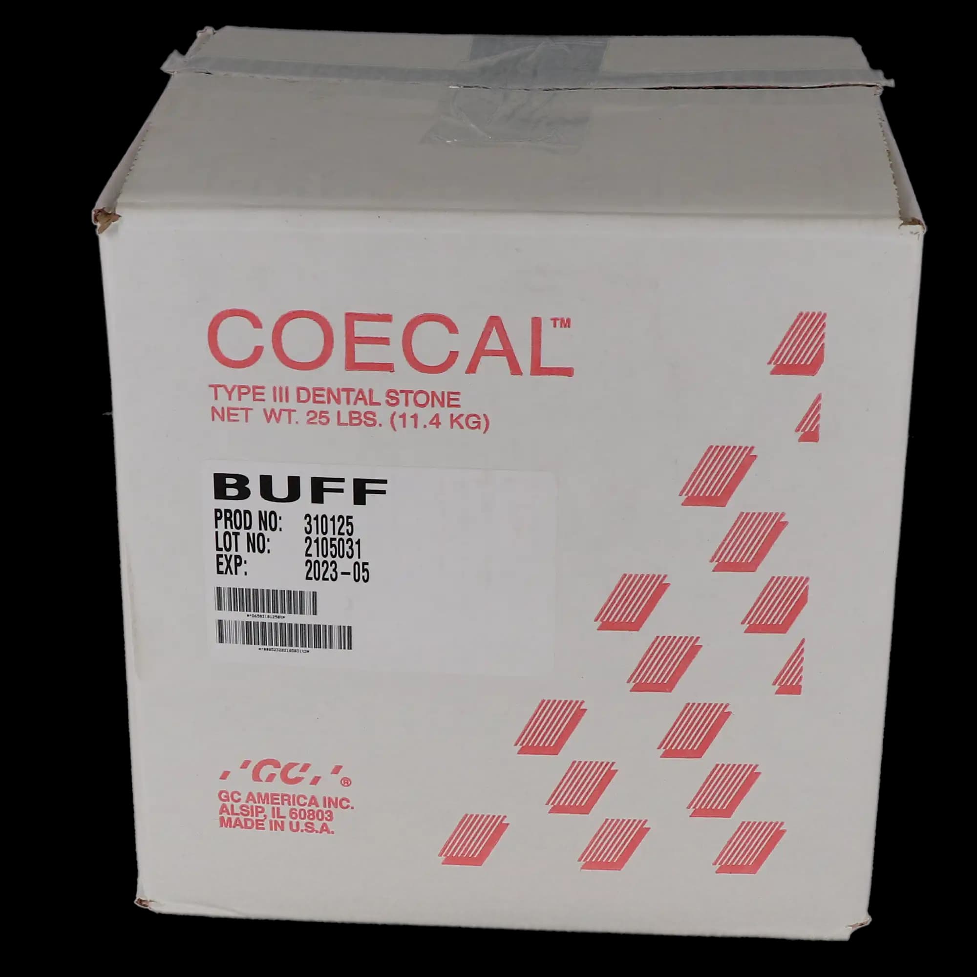 COECAL Type III Laboratory Stone, Buff, 25 lb, 1/Pk, 310125 thumbnail 3