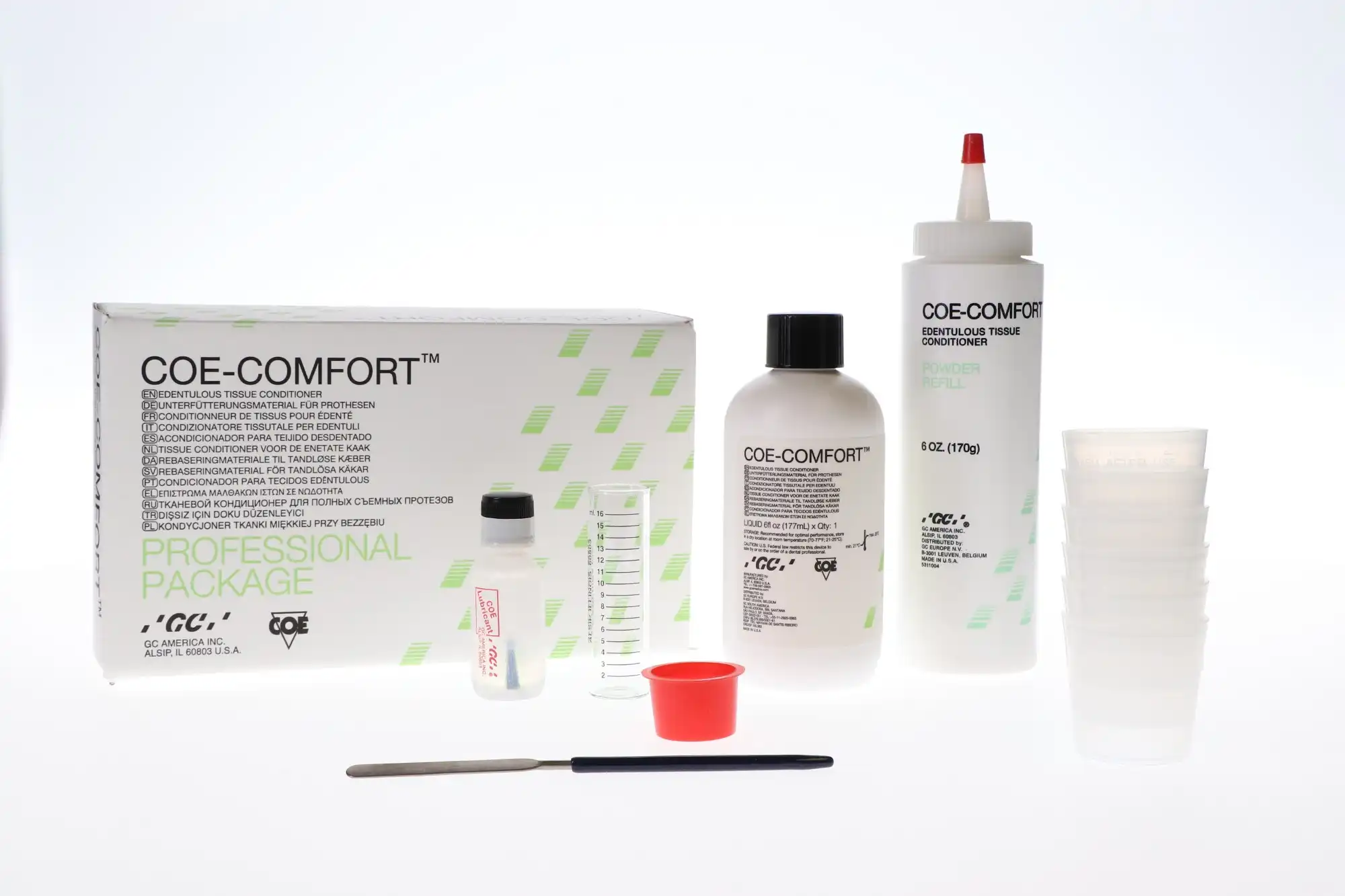 Coe-Comfort Self-Cure Chairside Edentulous Tissue Conditioner, Professional Package, 6 oz Powder & 6 oz Liquid, 341001 thumbnail 9