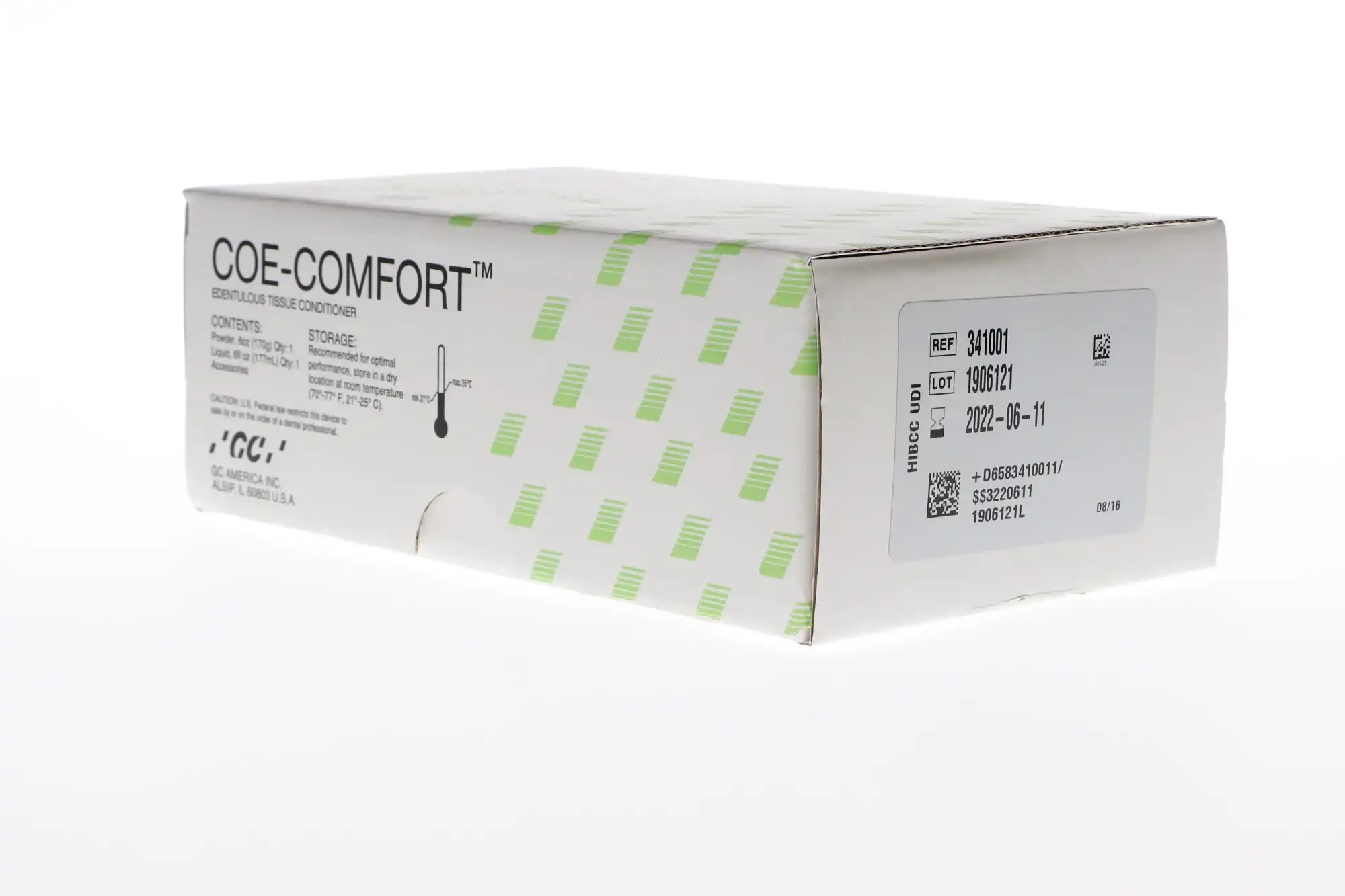 Coe-Comfort Self-Cure Chairside Edentulous Tissue Conditioner, Professional Package, 6 oz Powder & 6 oz Liquid, 341001 thumbnail 12