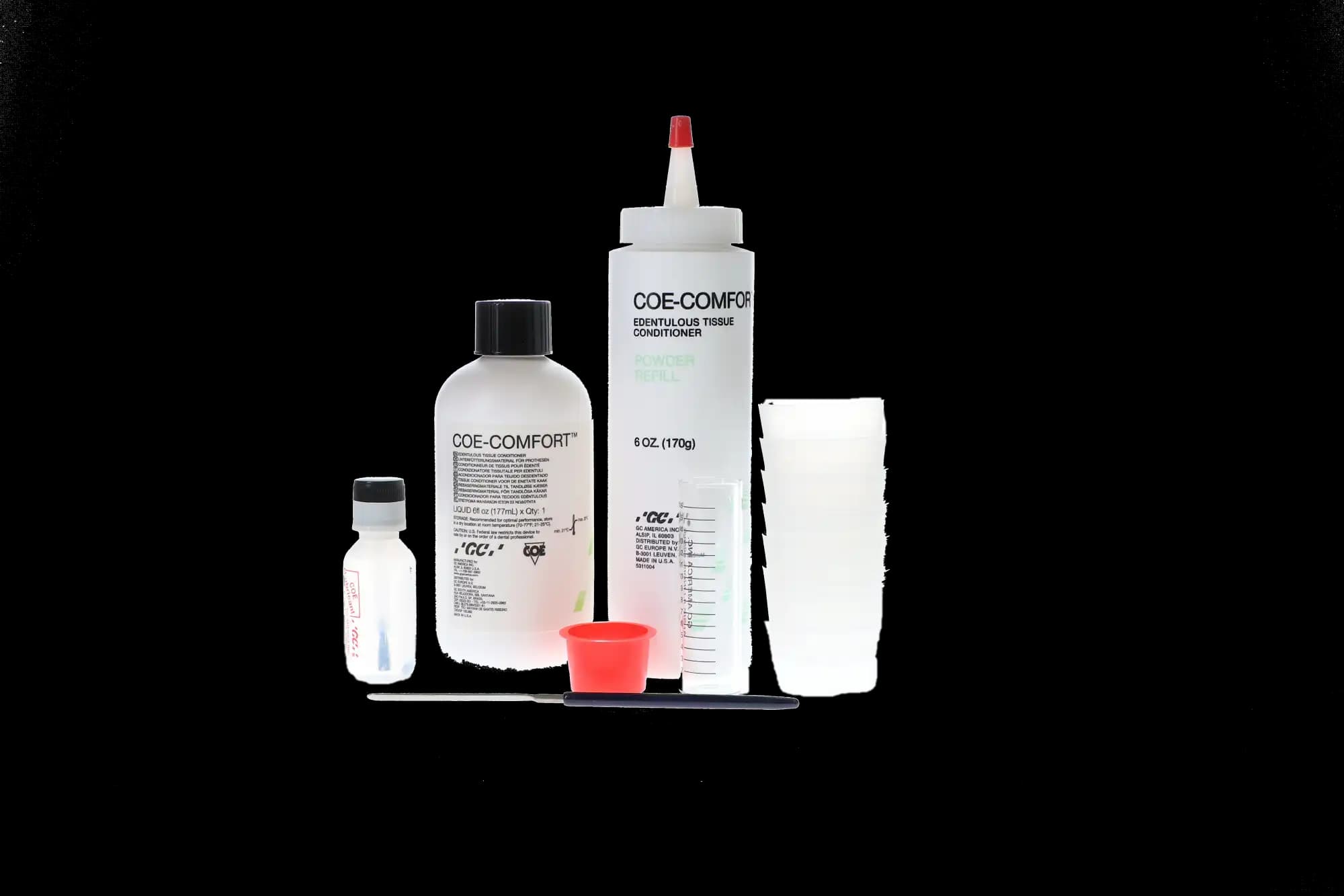 Coe-Comfort Self-Cure Chairside Edentulous Tissue Conditioner, Professional Package, 6 oz Powder & 6 oz Liquid, 341001 thumbnail 13