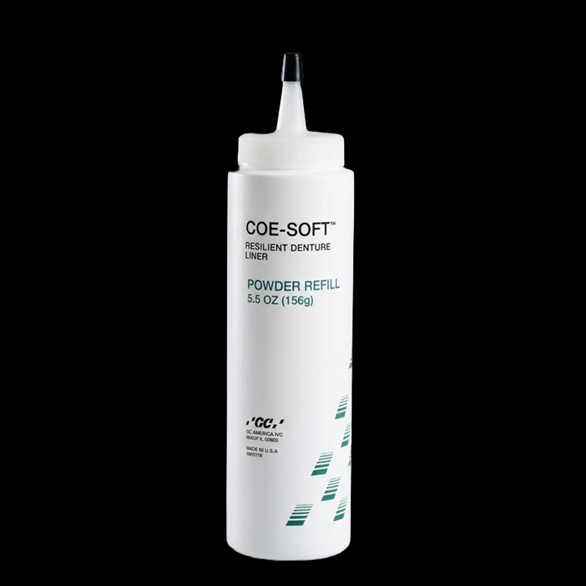 COE-Soft Resilient Denture Reline Material, Powder Refill, 5.5 oz Bottle, Pink, 344022 thumbnail 6