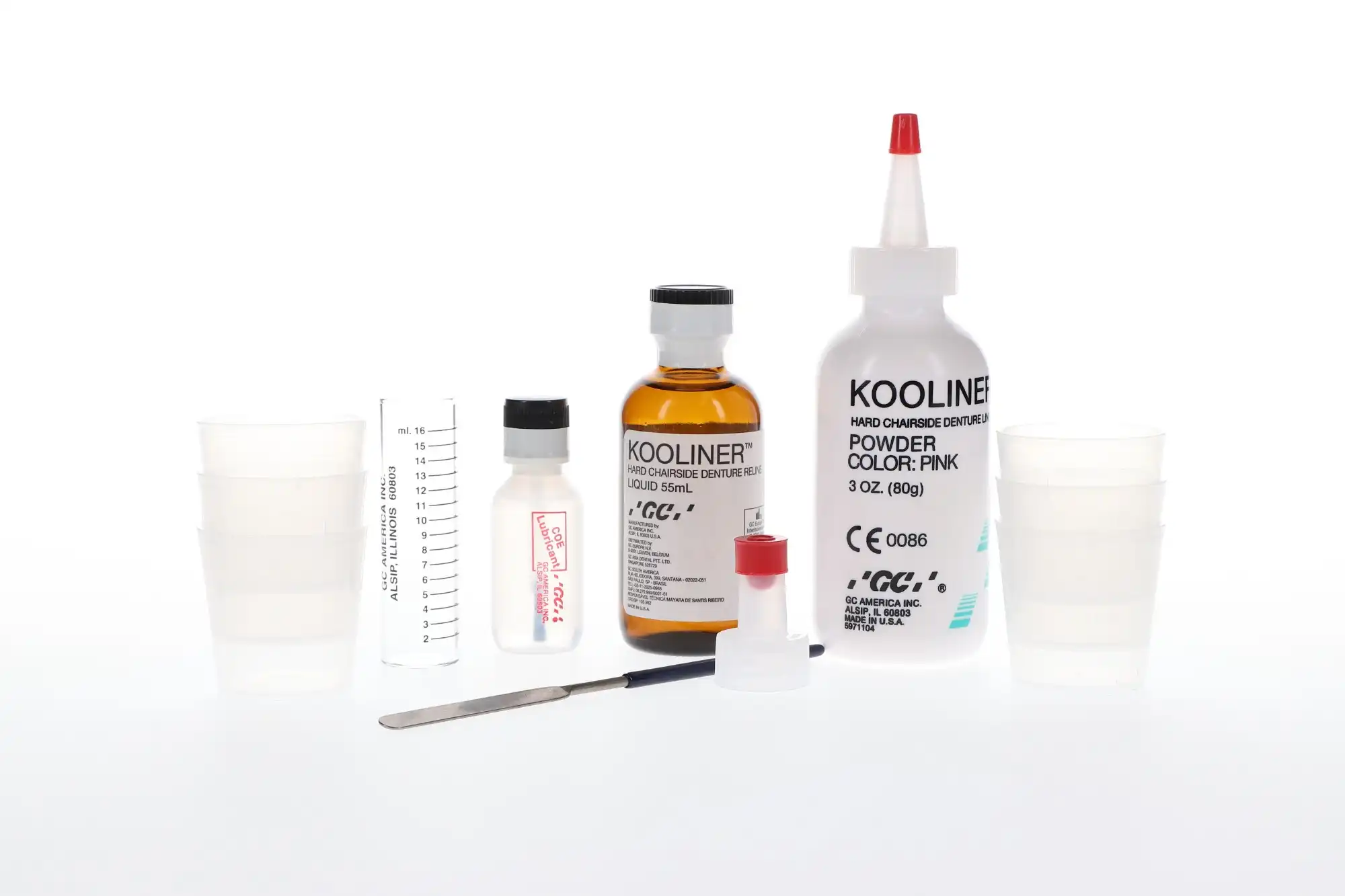 Kooliner Hard Denture Reline Material, Professional Package, 3 oz Powder, 2 oz Liquid, Pink, 345001 thumbnail 13