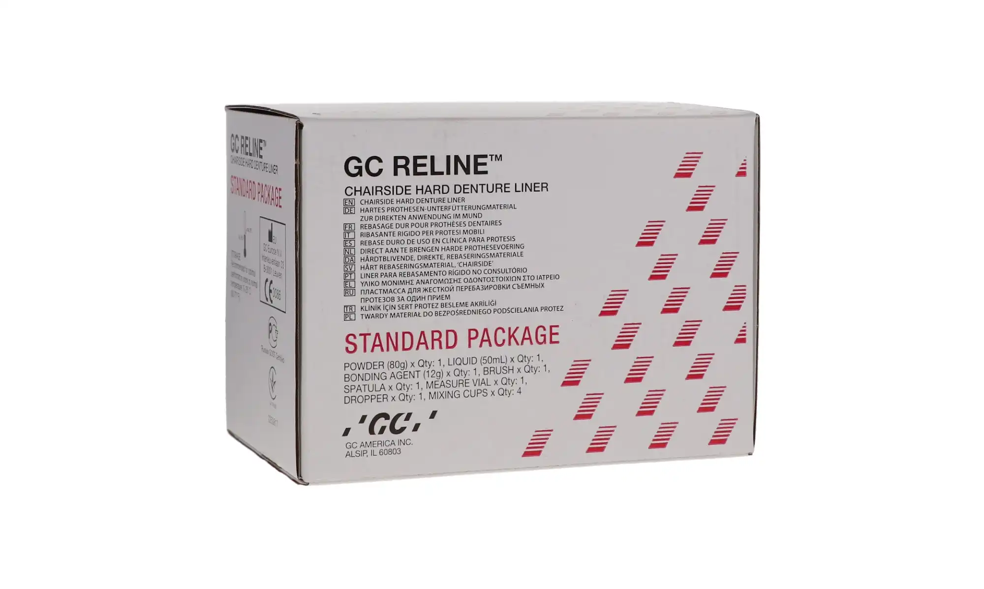 GC Reline Hard Denture Chairside Reline Material, Standard Package, 80 g Powder / 50 mL Liquid / 15 g Bonding Agent, 346001 thumbnail 12