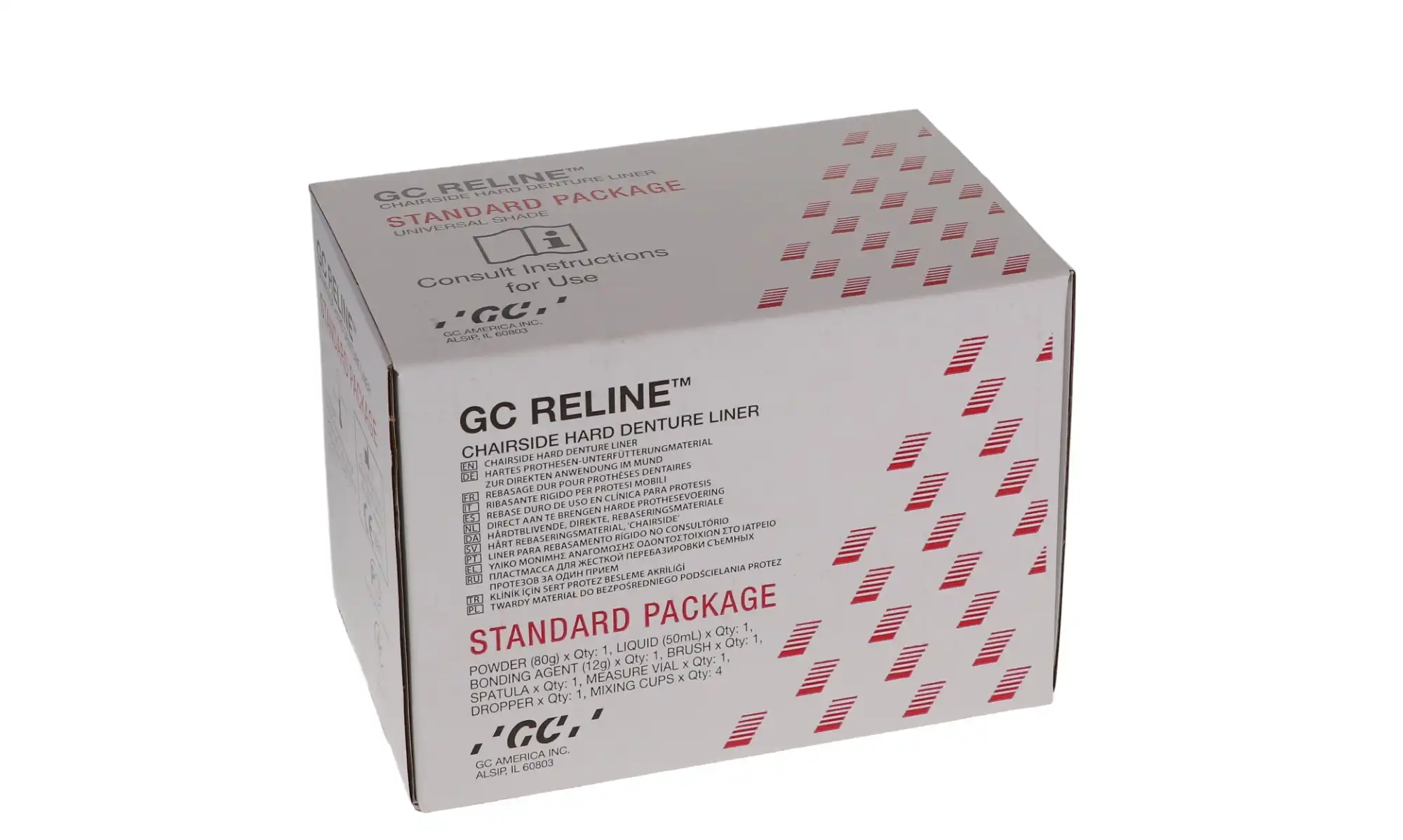 GC Reline Hard Denture Chairside Reline Material, Standard Package, 80 g Powder / 50 mL Liquid / 15 g Bonding Agent, 346001 thumbnail 13