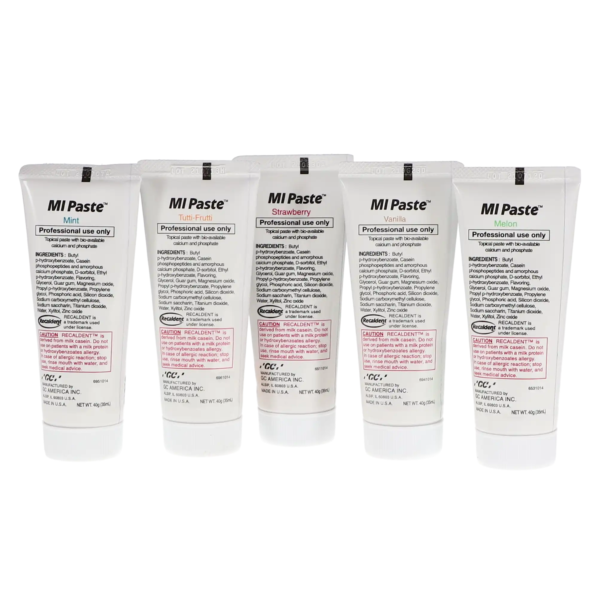 MI Paste Topical Tooth Creme, Assorted Flavors, 40 g Tubes, 10/Box, 422265 thumbnail 9
