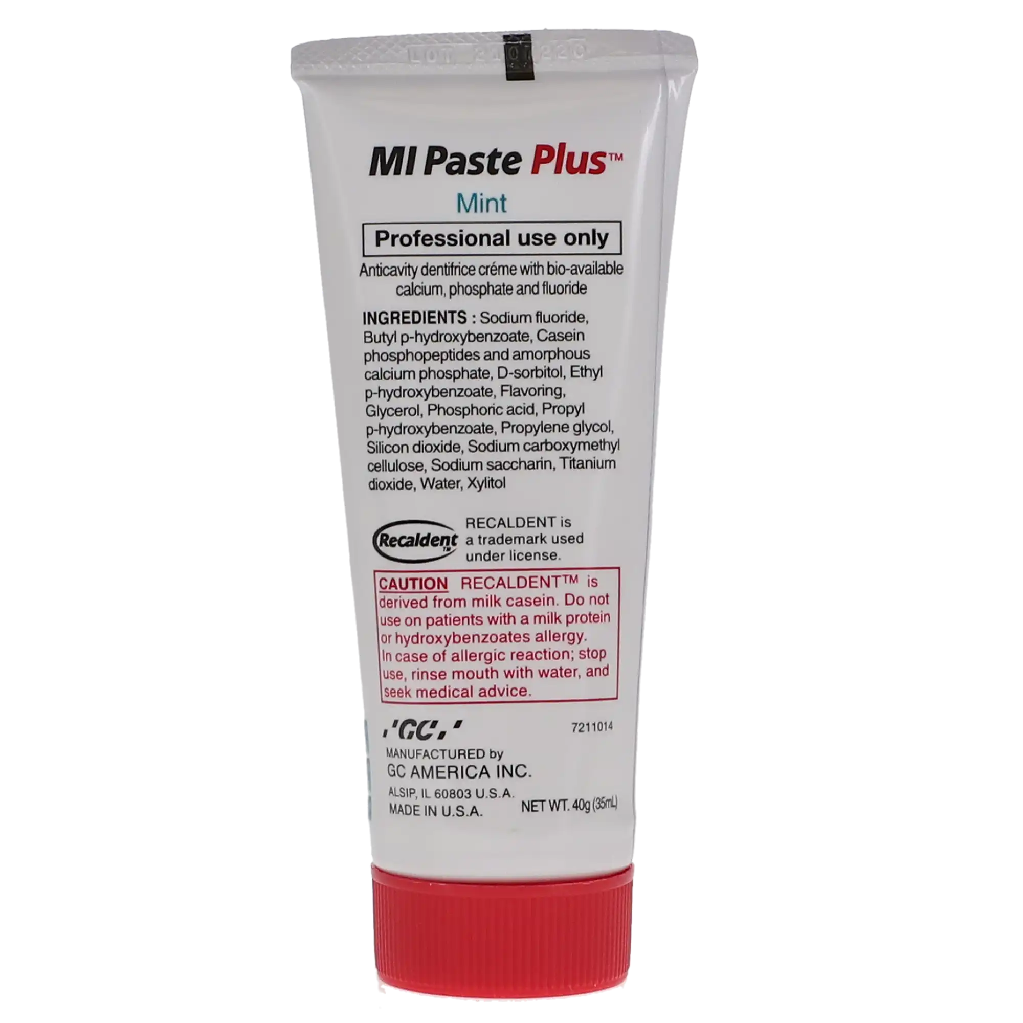 MI Paste Plus Topical Tooth Creme, Mint, 40 g Tube, 10/Box, 422621 thumbnail 10