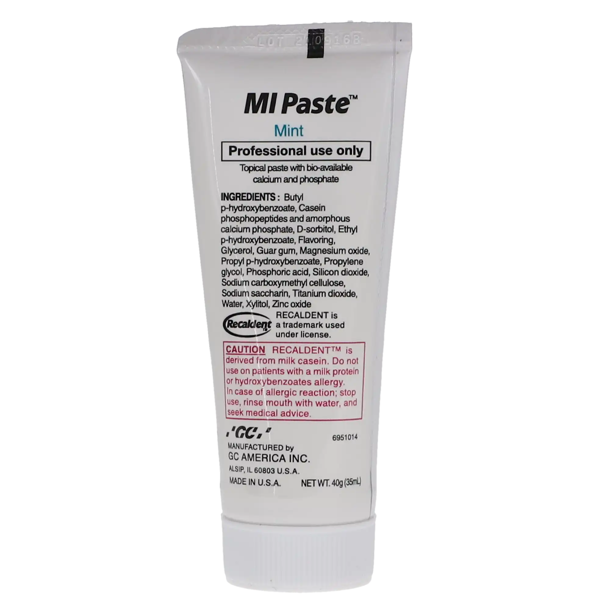MI Paste Topical Tooth Creme, Mint, 40 g Tubes, 10/Pk, 423679 thumbnail 2