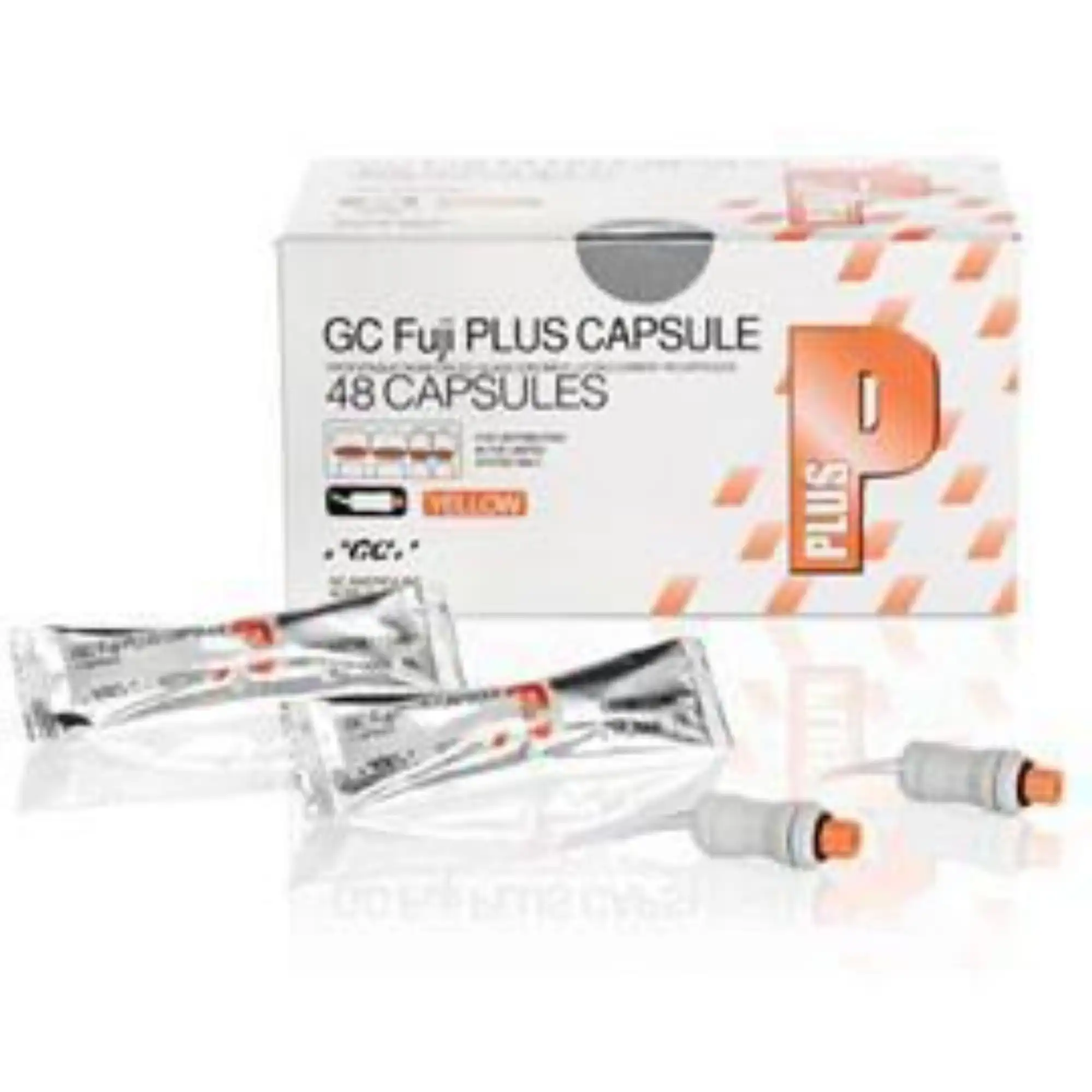 GC Fuji PLUS Resin-Reinforced Glass Ionomer Luting Cement, Capsule Refill, Yellow, 48/Box, 425030 thumbnail 6