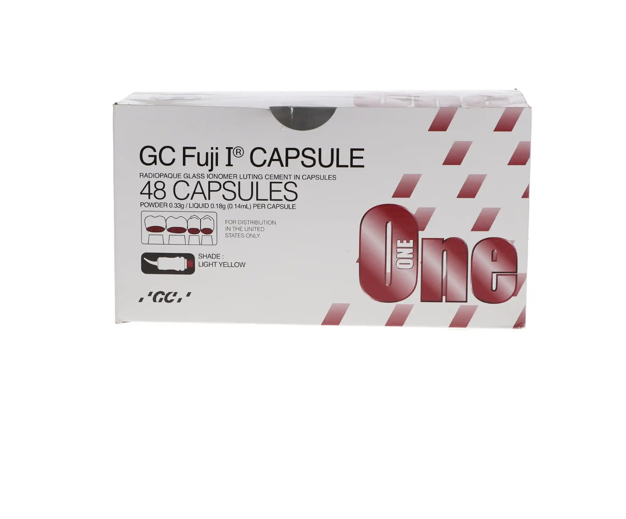 GC Fuji I Glass Ionomer Luting Cement Capsules, Light Yellow, 48/Pk, 425095 thumbnail 9
