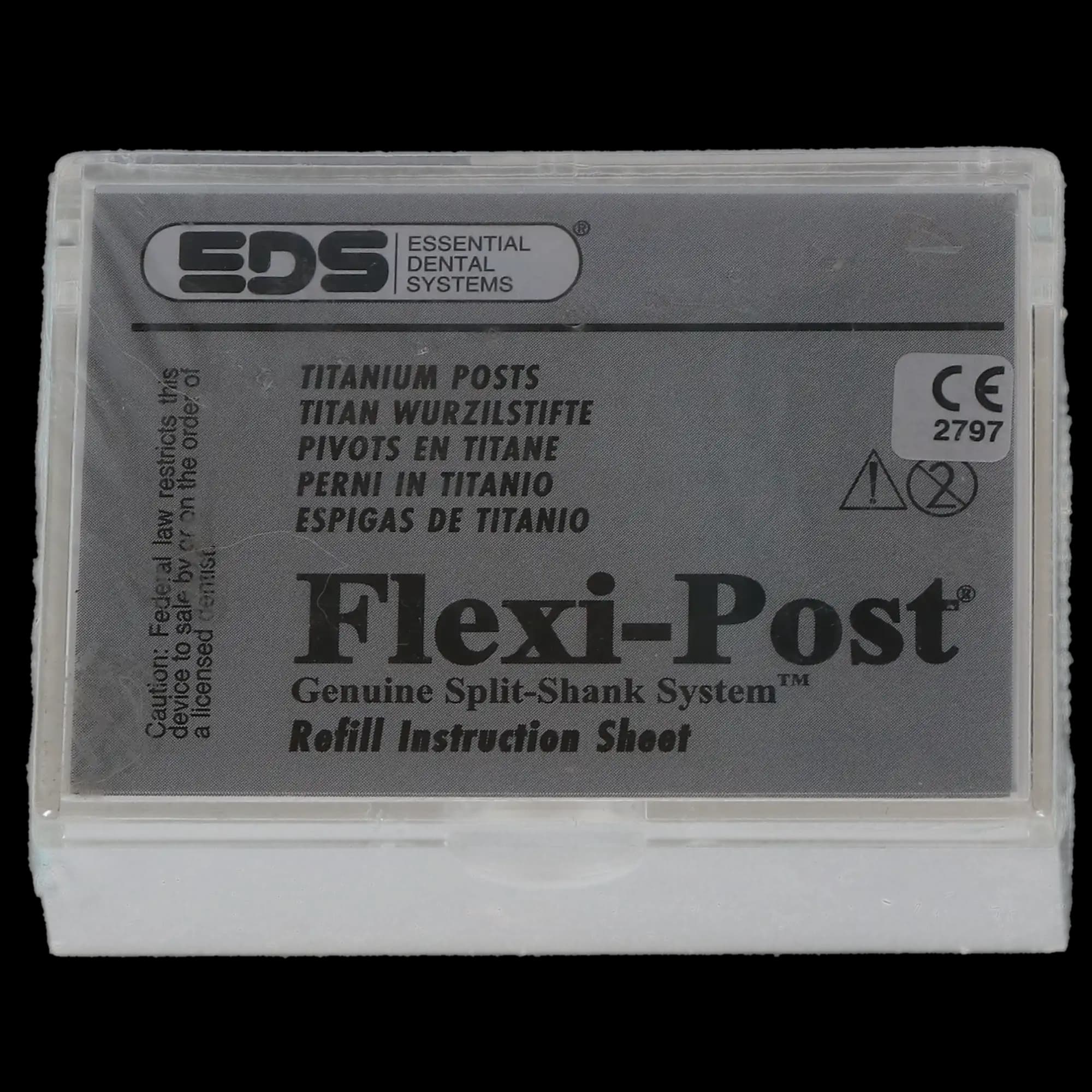 Flexi-Post Titanium Prefabricated Split Shank Post Refill Kit, Size 1, Red, 10/Pkg, 135-01 thumbnail 8