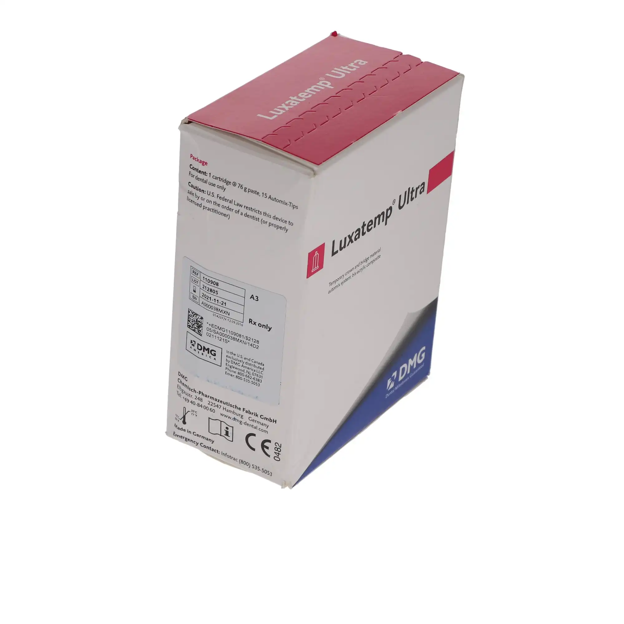 Luxatemp Ultra Automix Temporary Crown & Bridge Material, A3, 76 g Cartridge Refill with 15 Automix Tips, 110908 thumbnail 9