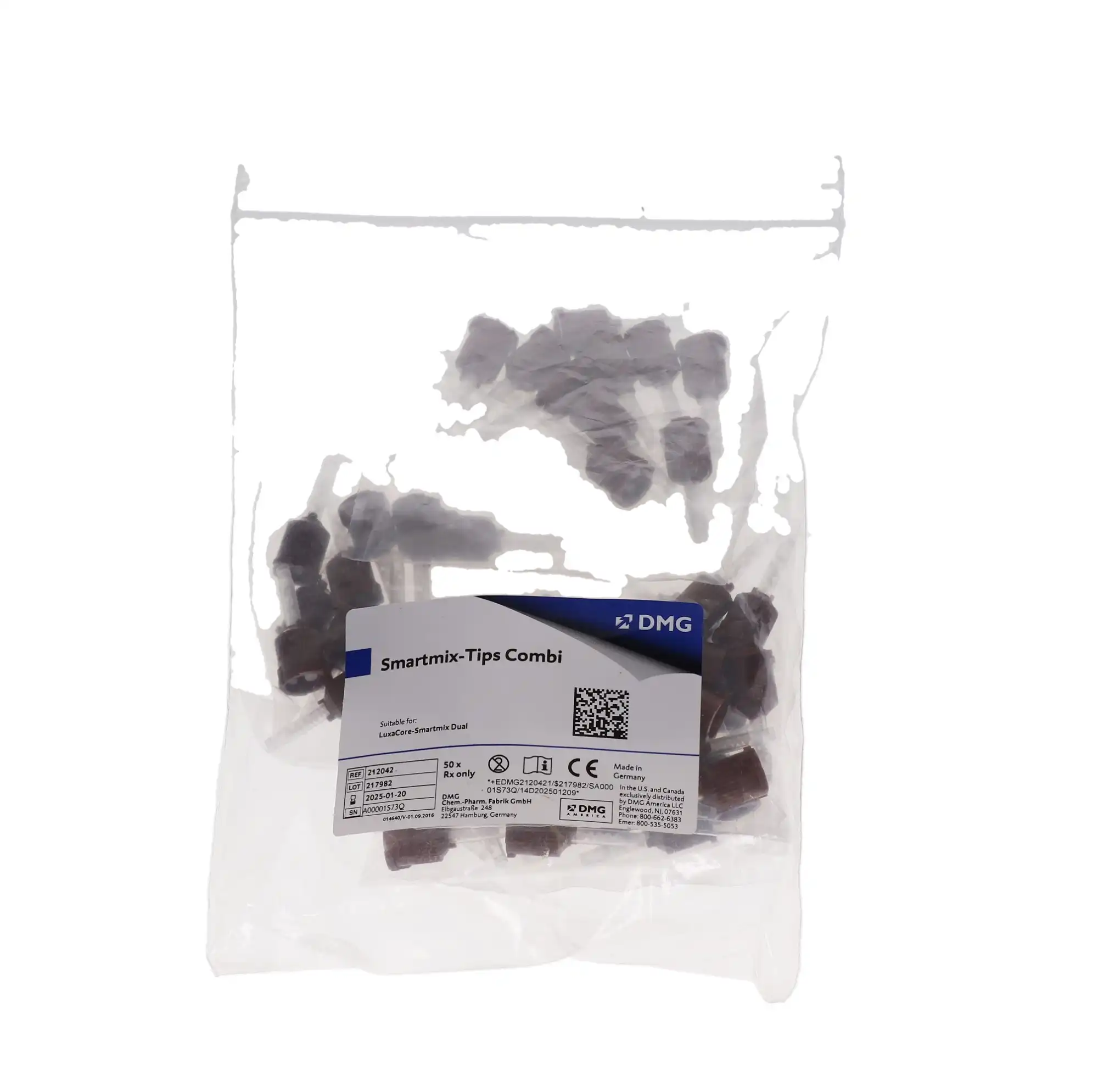 LuxaCore Smartmix HP Mixing Tips with Intra-Oral Tips, 1:1, Brown, 50/Pk, 212042 thumbnail 8