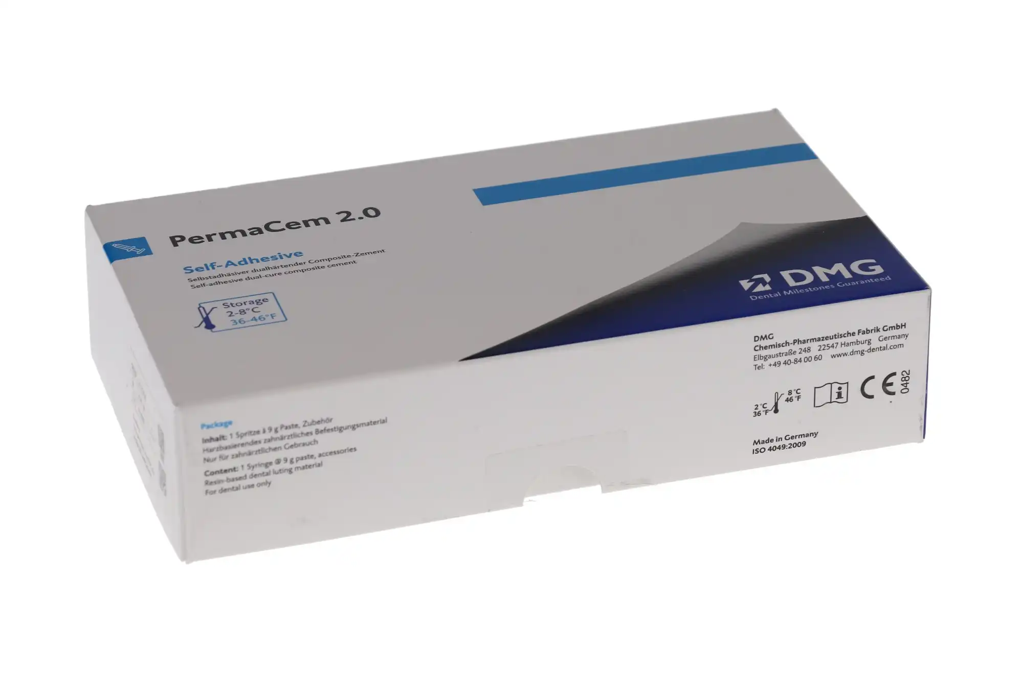 PermaCem 2.0 Smartmix Universal Self-Adhesive Dual-Cure Luting Cement, A2 Universal, 9 g Syringe with 15 Standard Mixing Tips and 5 Endo Tips, 213366 thumbnail 4