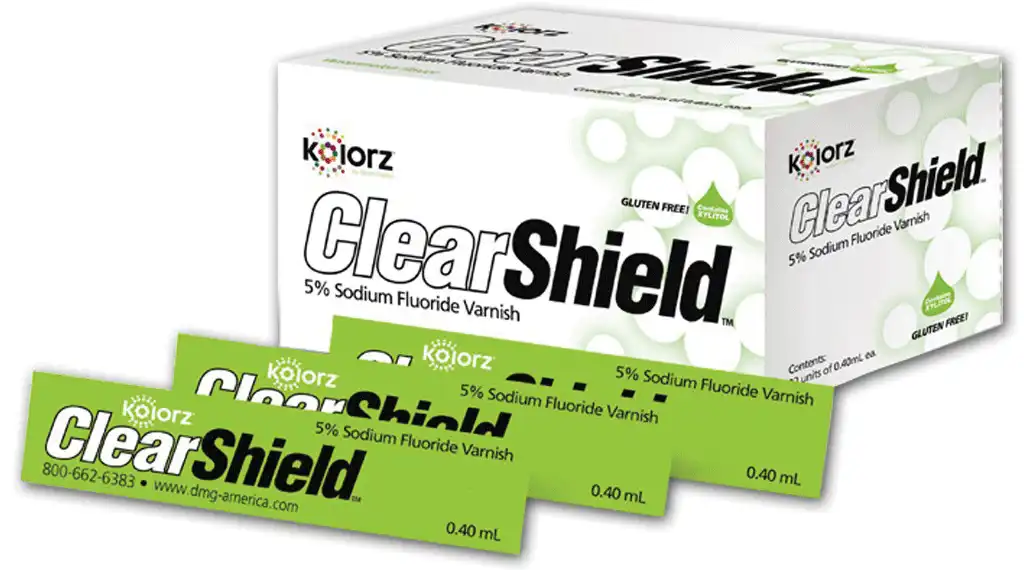 Kolorz ClearShield 5% Sodium Fluoride Varnish, Mint, 0.4 mL Unit Dose, 35/Pk, 799506 thumbnail 5