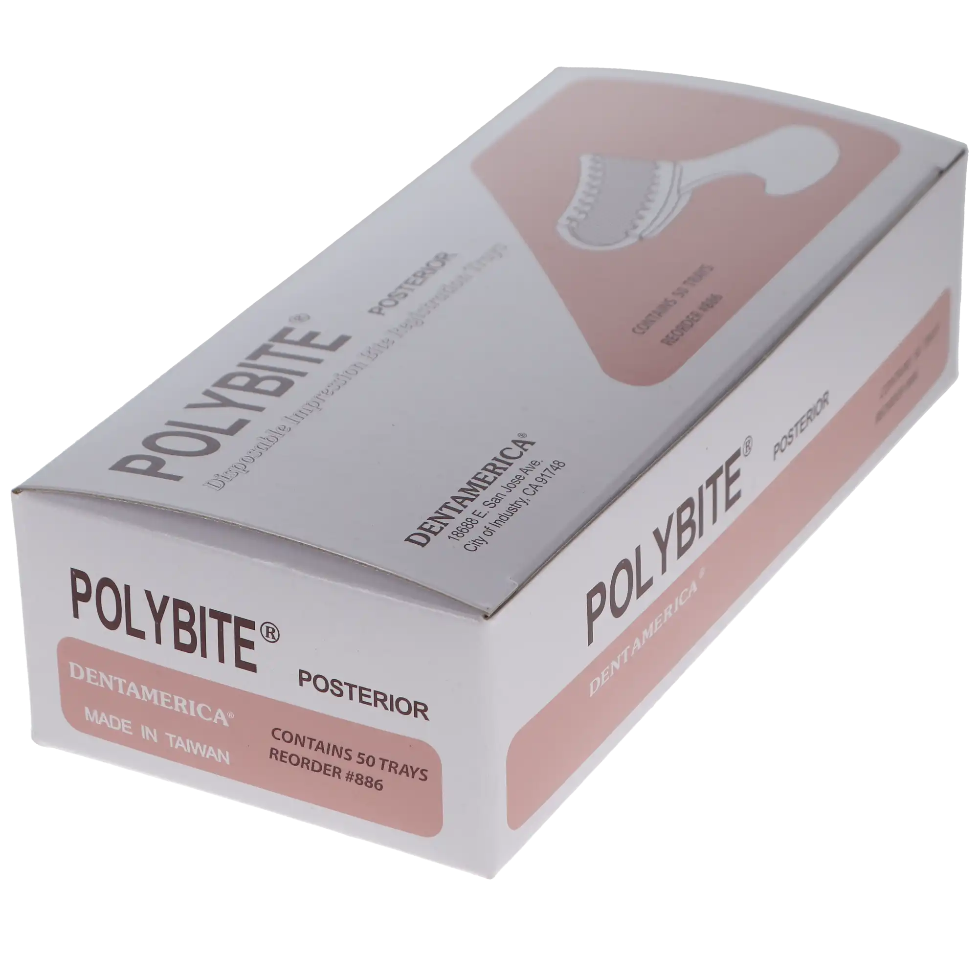 Polybite Disposable 3-in-1 Bite Registration Tray, Posterior, 50/Box, 886 thumbnail 4
