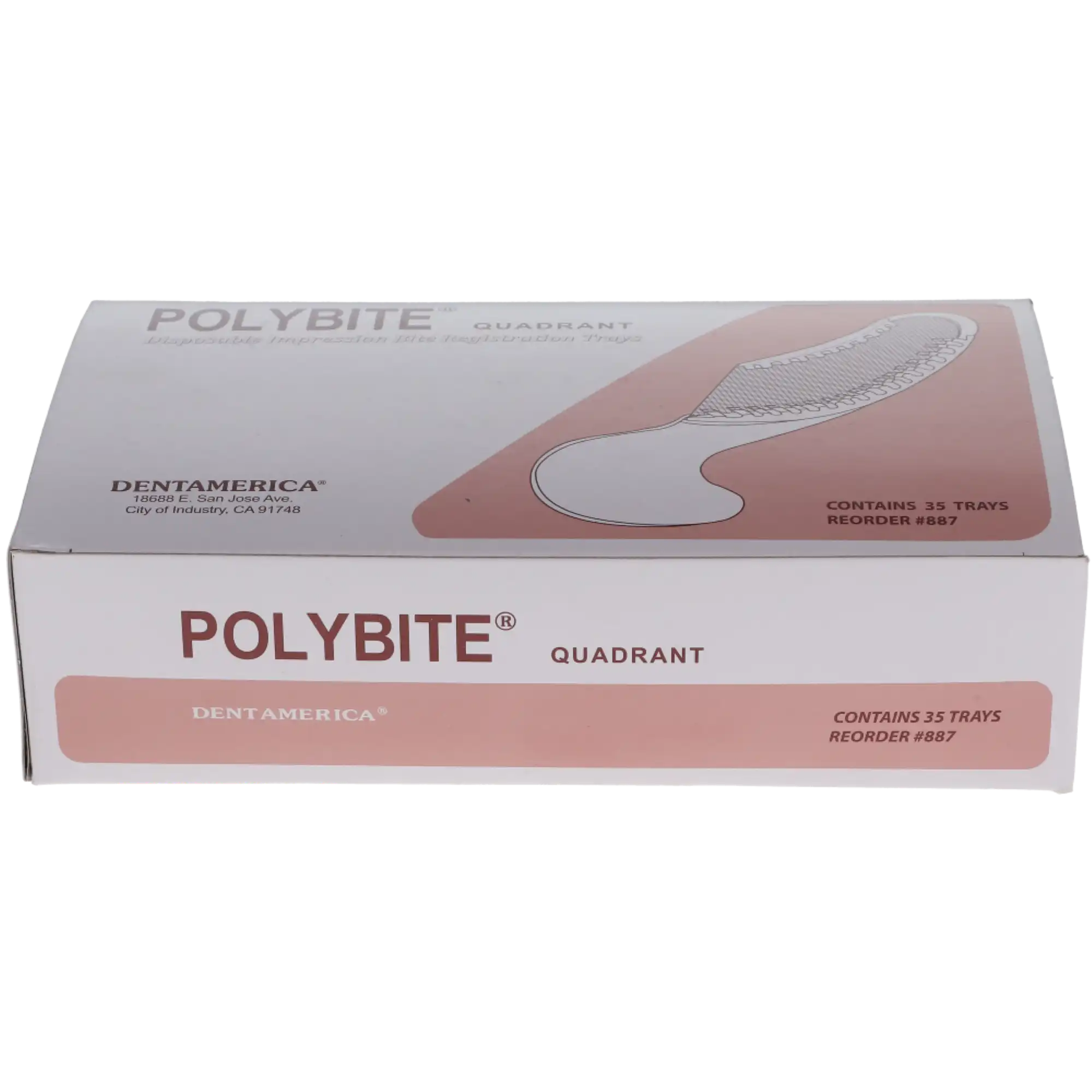 Polybite Disposable 3-in-1 Bite Registration Impression Tray, Quadrant, 35/Box, 887 thumbnail 10