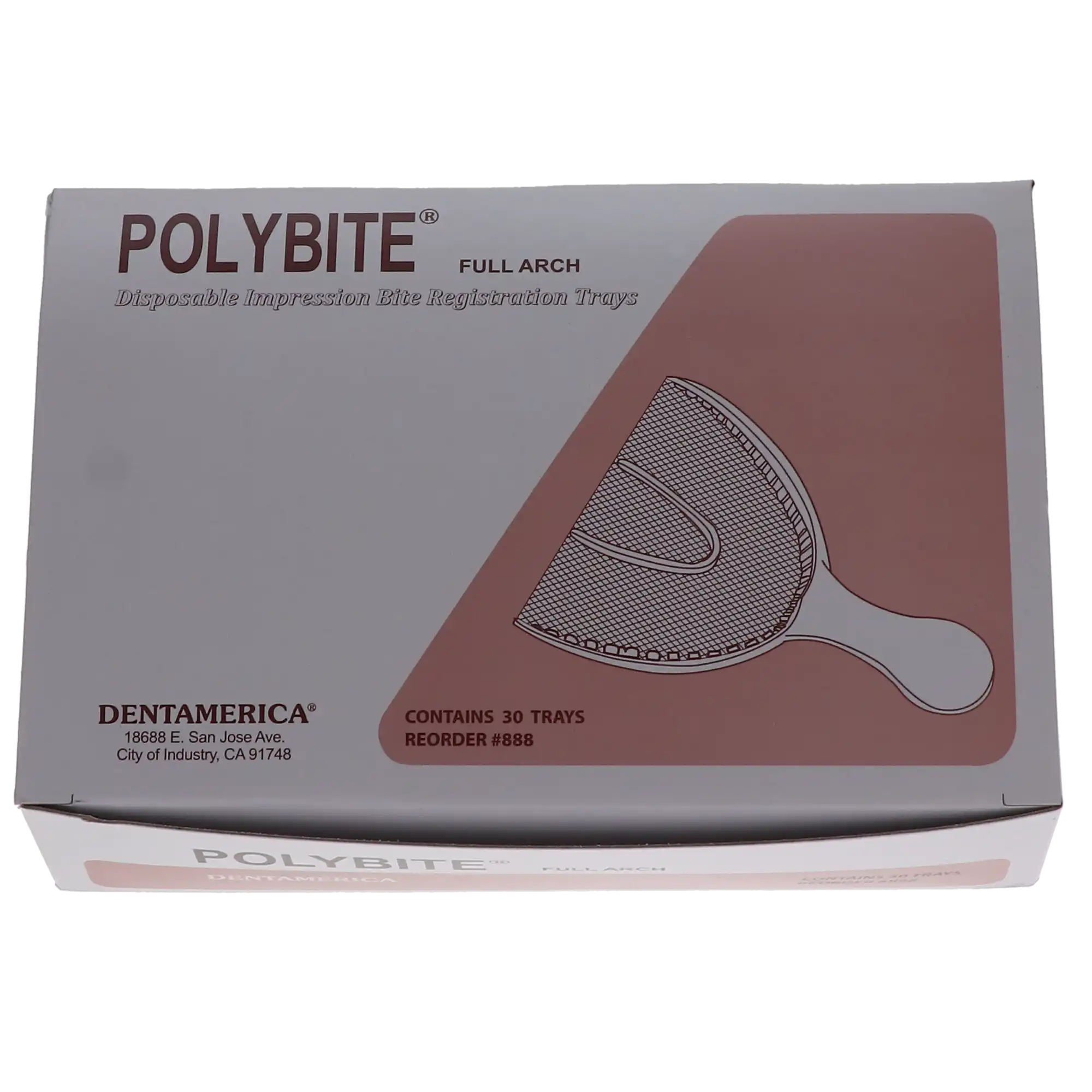 Polybite Disposable Full Arch Bite Registration Tray, 3-in-1, 30/Box, 888 thumbnail 9