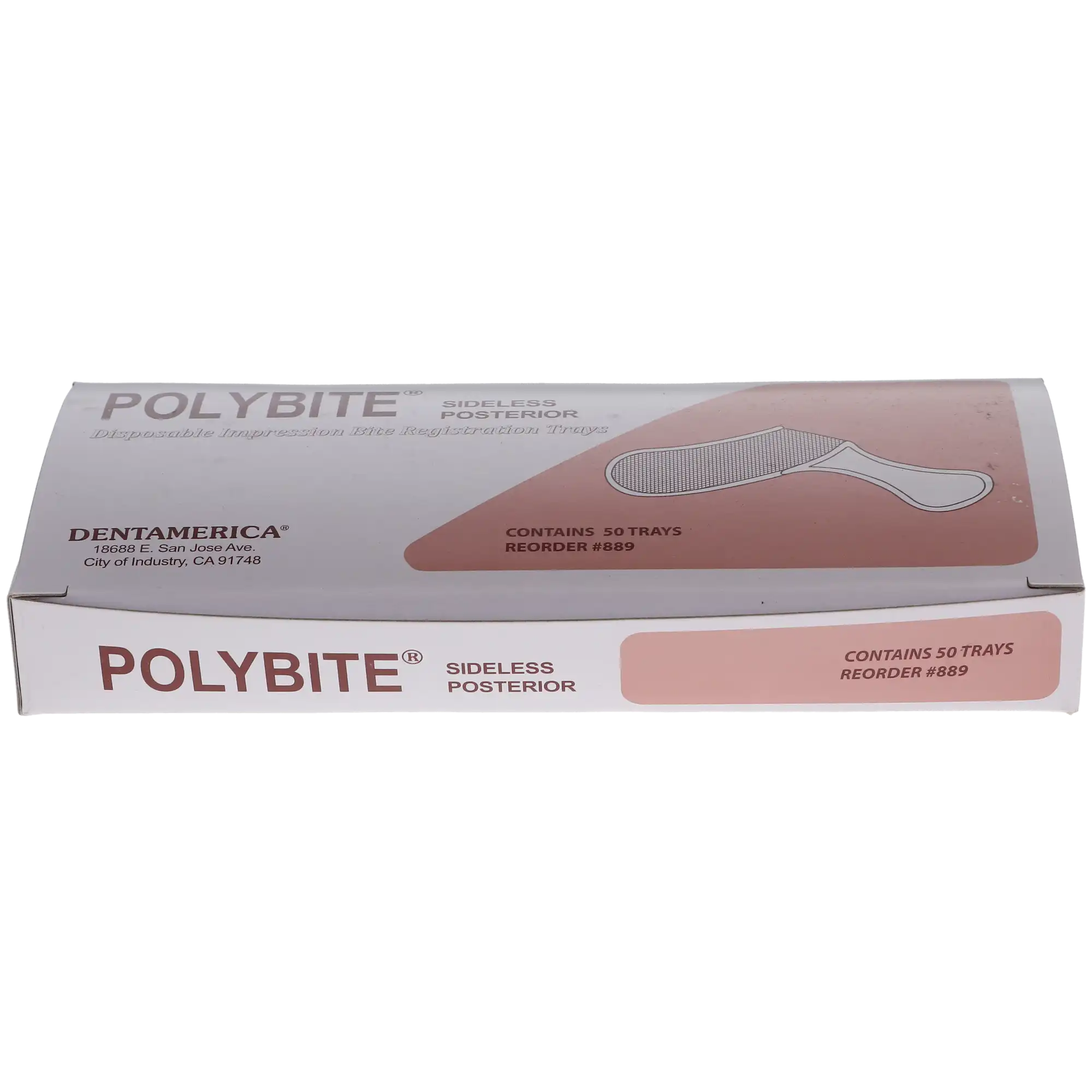 Polybite Disposable Bite Registration Trays, Sideless Posterior, 3-in-1, 50/Box, 889 thumbnail 10