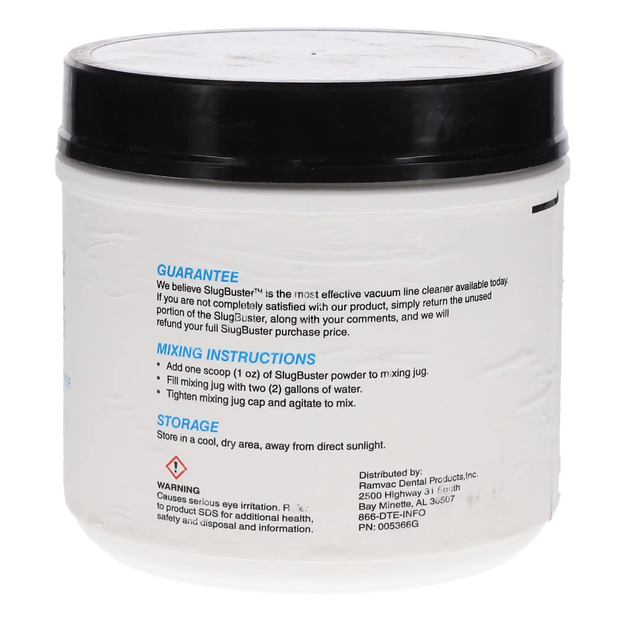 SlugBuster Dental Vacuum Line Cleaner, Powder, 40 oz Jar, 1/Pk, 900146 - SlugBuster Dental Vacuum Line Cleaner, Powder, 40 oz, 1/Pk, 900146 - Image 1