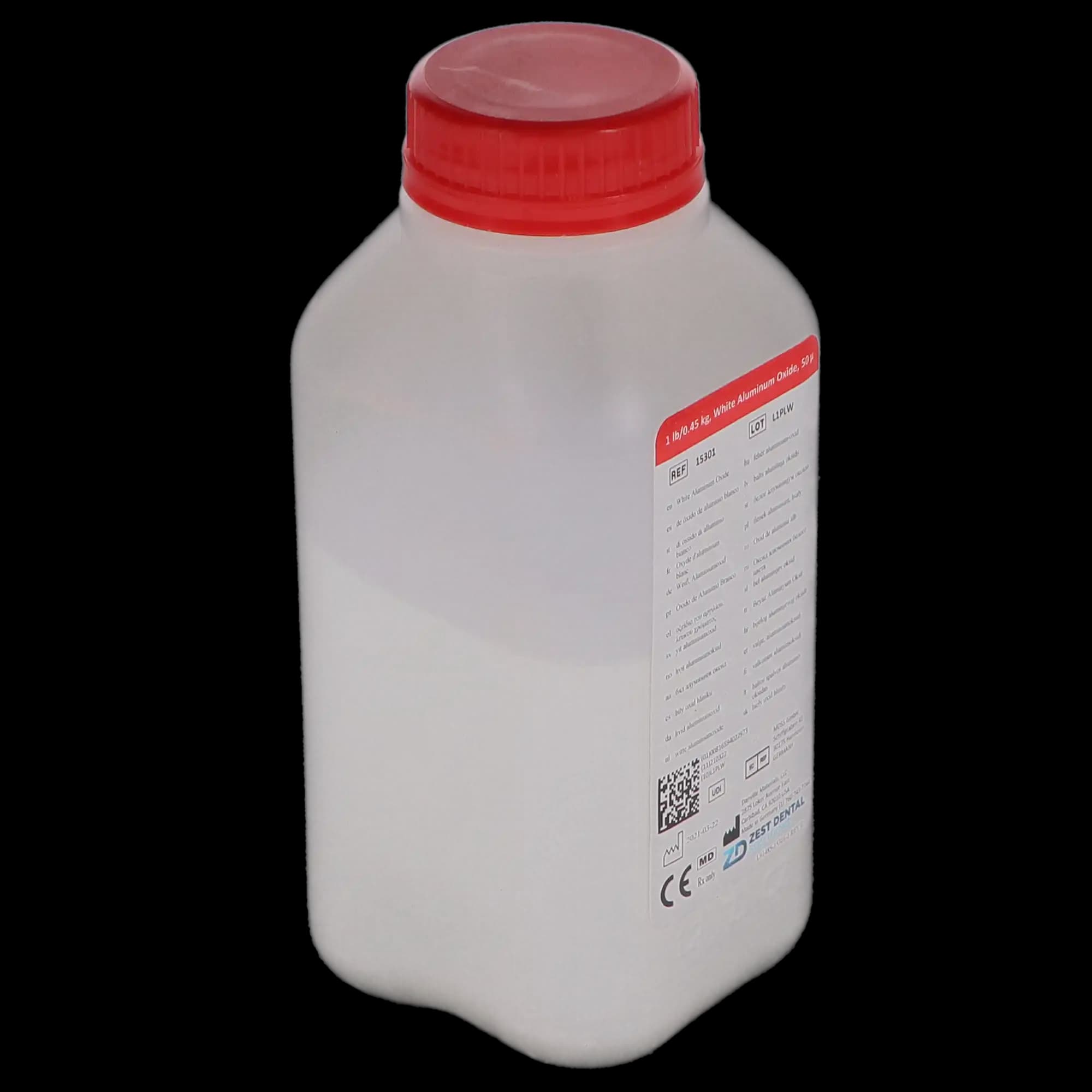Danville Aluminum Oxide, 50 Micron, White, Medical Grade Alpha Alumina, 1 lb, 15301 thumbnail 4