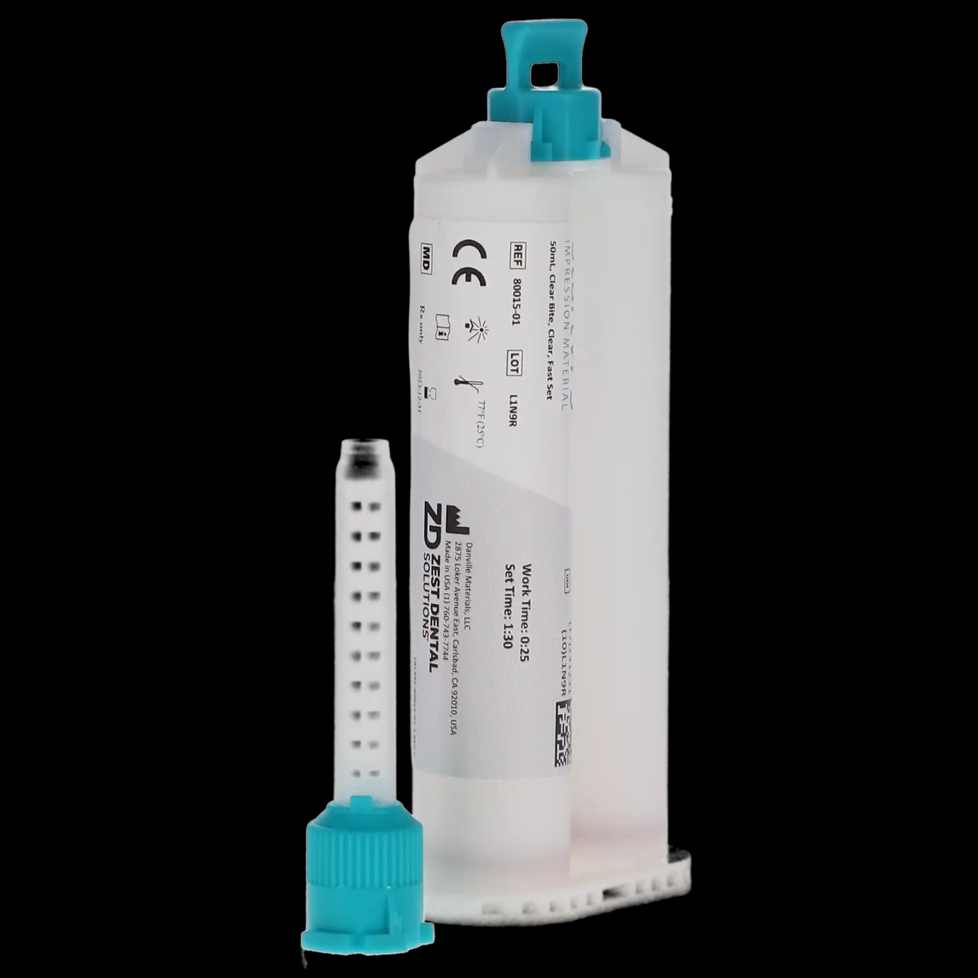 Start VPS Clear Bite Registration Material, Regular Set, 50 mL Cartridges, 4/Pk, 80015-01 thumbnail 2