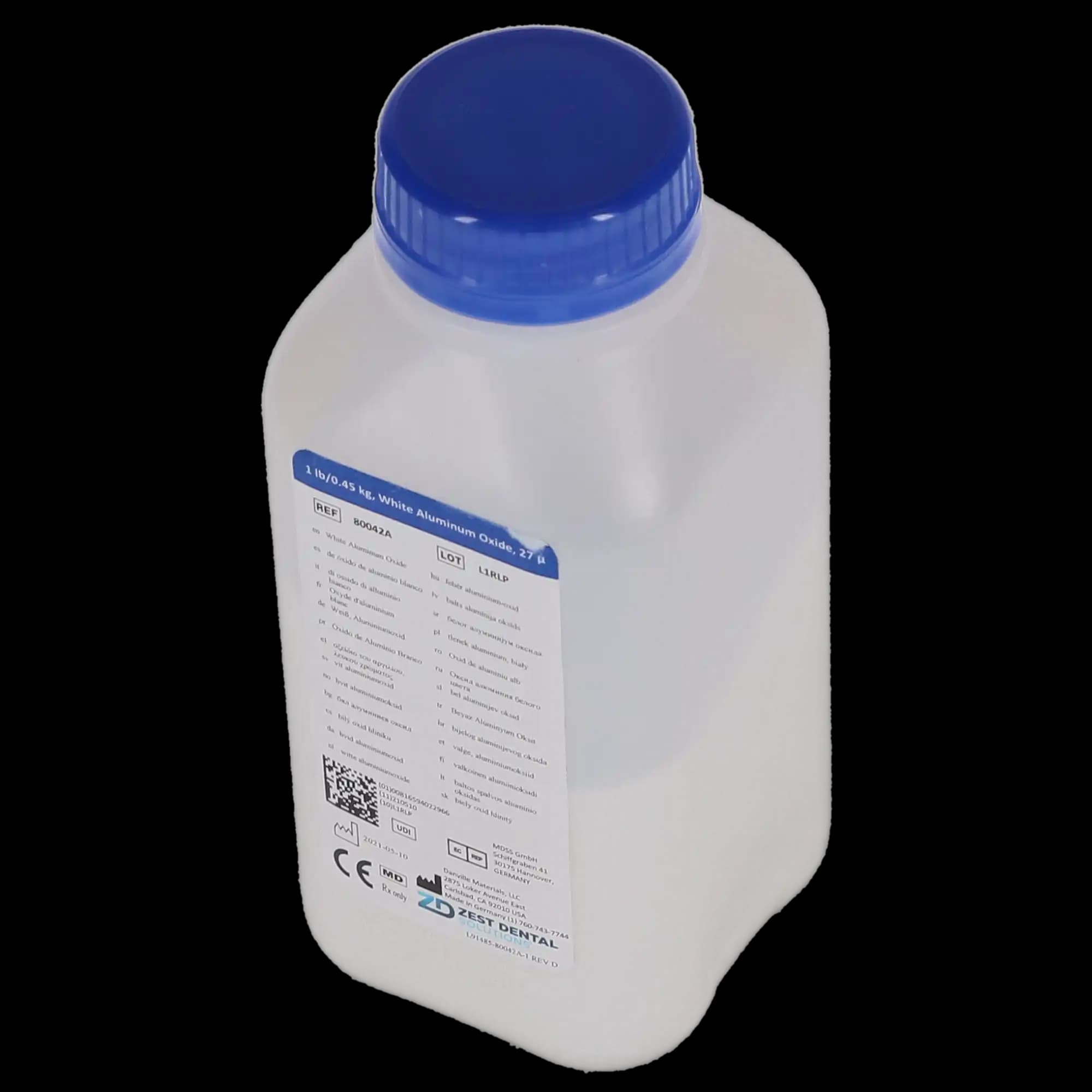 Aluminum Oxide 27 Micron White, Medical Grade Alpha Alumina, 1 lb Bottle, 80042A thumbnail 5