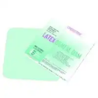 Crosstex Latex Dental Dam, 6" x 6", Medium Gauge, Green, Mint Flavored, 36/Box, 19400 thumbnail 2