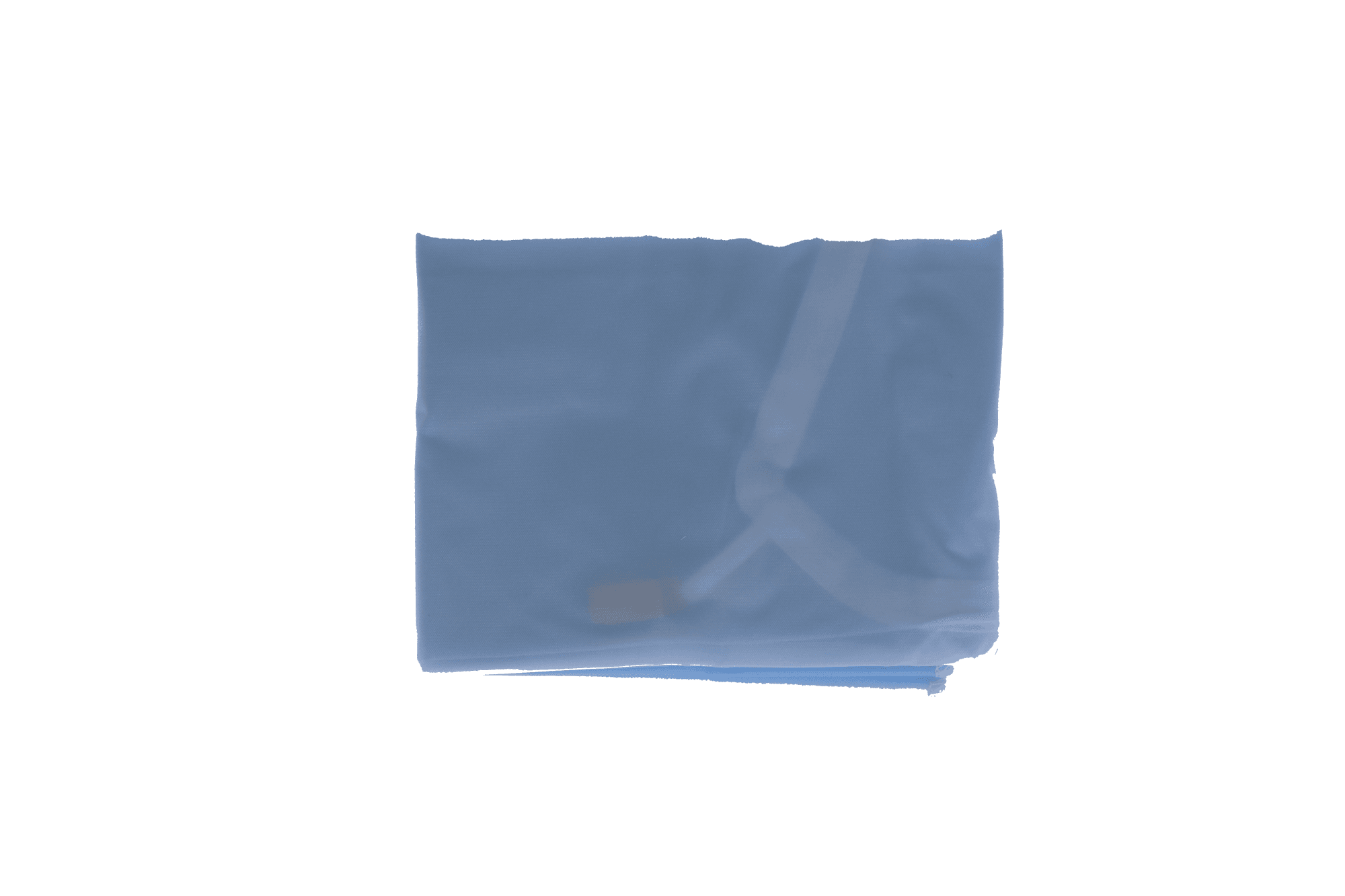 Crosstex Patient Barrier Apron, Plastic, Knee Length, 27" x 44", Blue, NP4BL thumbnail 3
