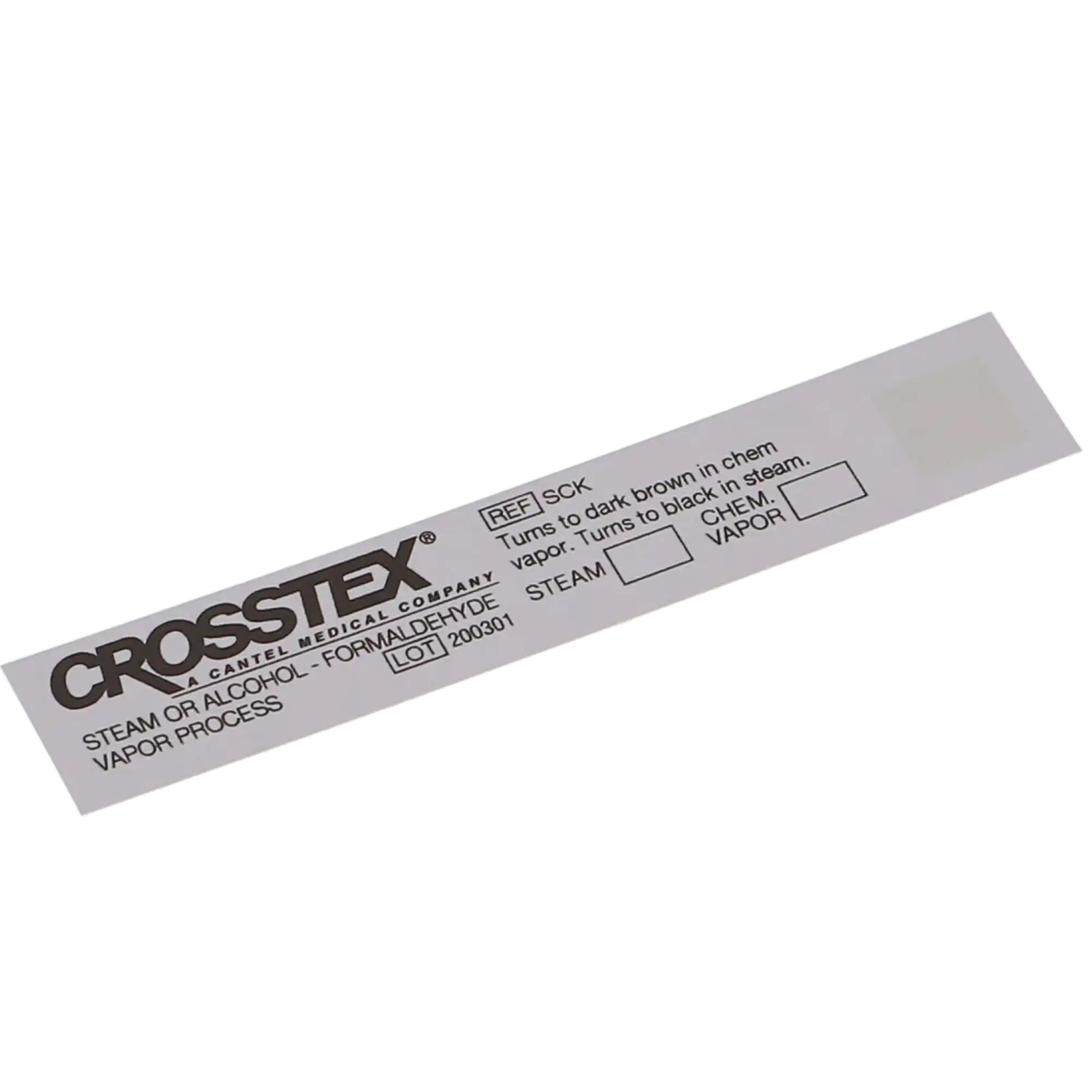 Crosstex Sure-Check Class 4 Chemical Indicator Strips, Steam & Chemical Vapor, White, 3.75" x 0.625", 100/Box, SCK thumbnail 5