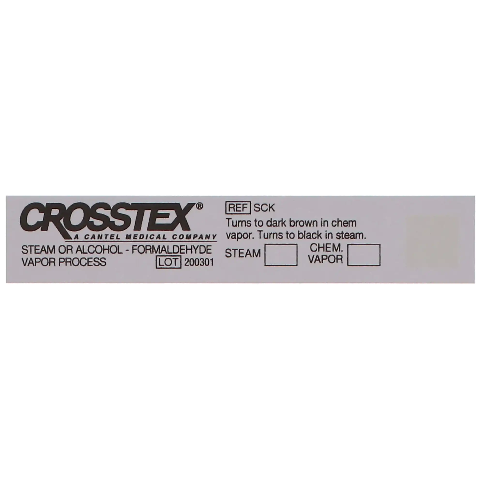 Crosstex Sure-Check Class 4 Chemical Indicator Strips, Steam & Chemical Vapor, White, 3.75" x 0.625", 100/Box, SCK thumbnail 7