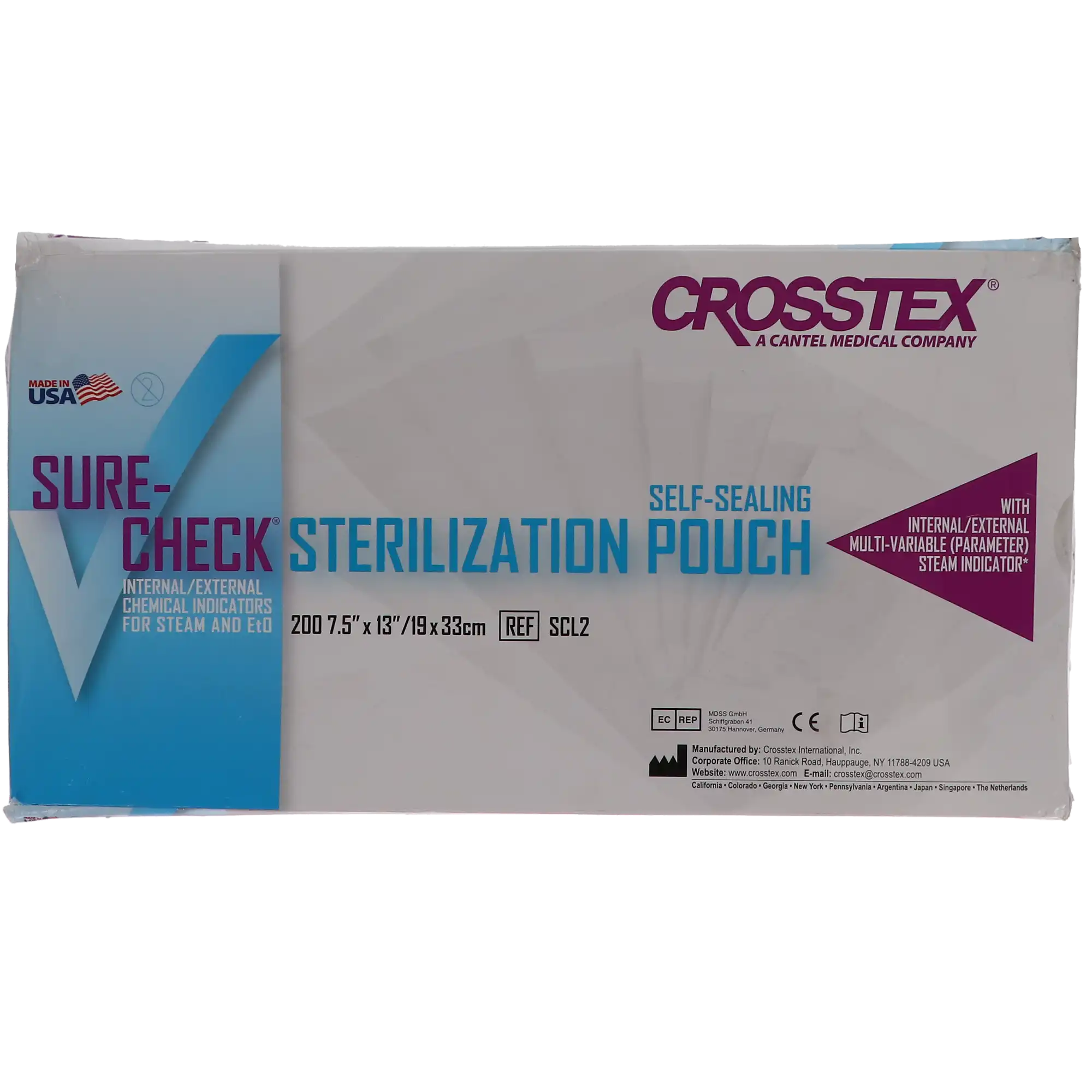 Sure-Check Self-Seal Sterilization Pouches, 7.5" x 13", Clear, 200/Box, SCL2 thumbnail 9