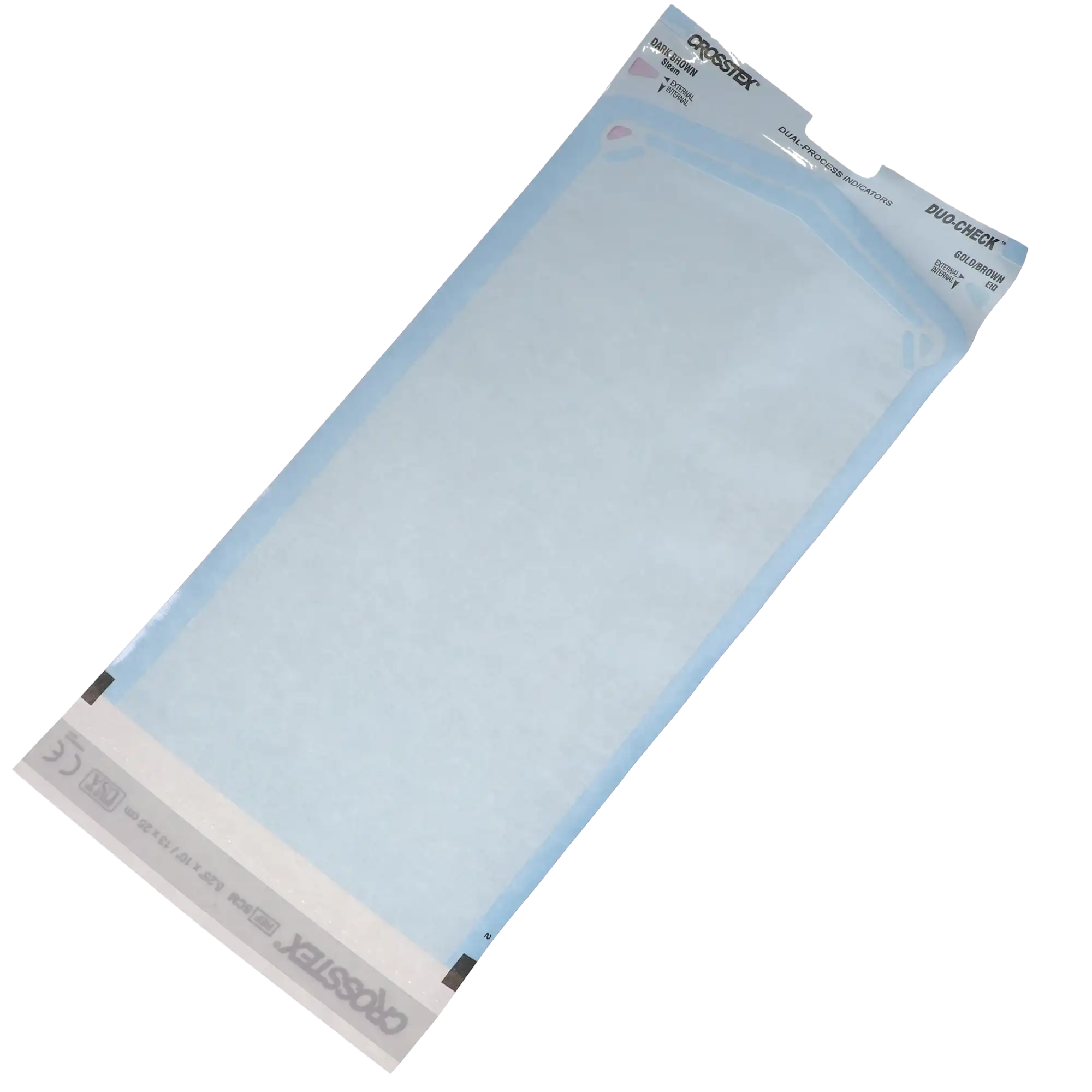 Crosstex Duo-Check Self-Seal Sterilization Pouches, 5-1/4" x 10", Blue Film, 200/Box, SCM thumbnail 9
