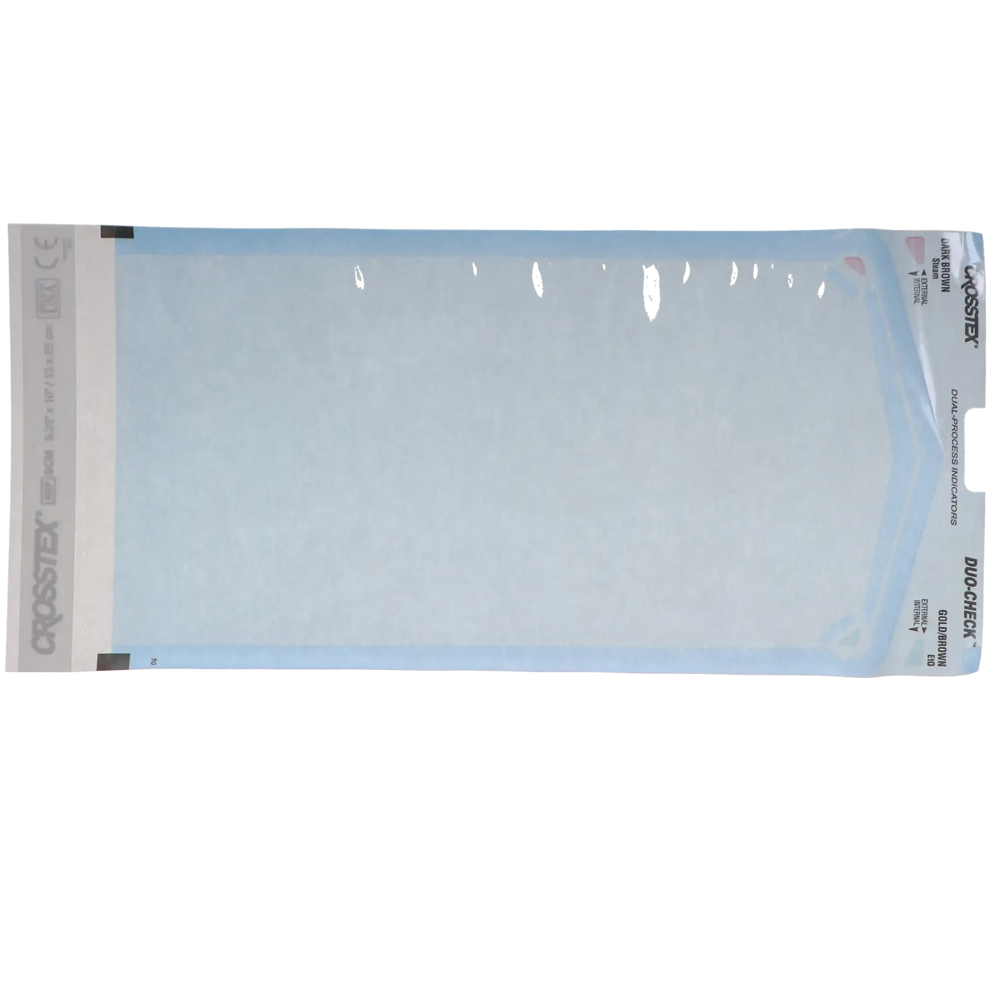 Crosstex Duo-Check Self-Seal Sterilization Pouches, 5-1/4" x 10", Blue Film, 200/Box, SCM thumbnail 11