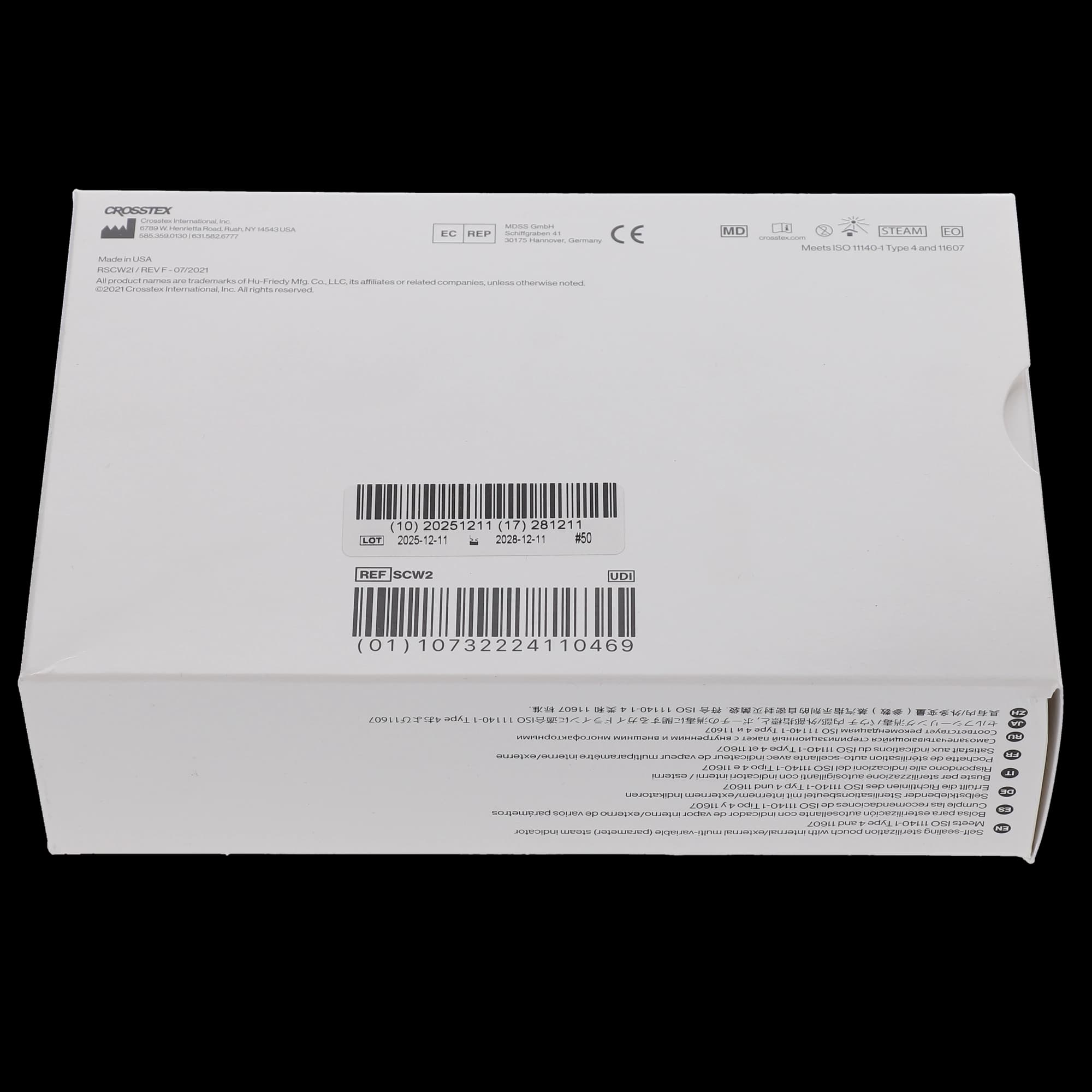 Crosstex Sure-Check Self-Sealing Sterilization Pouches, 5.25" x 6.5", 200/Box, SCW2 thumbnail 10