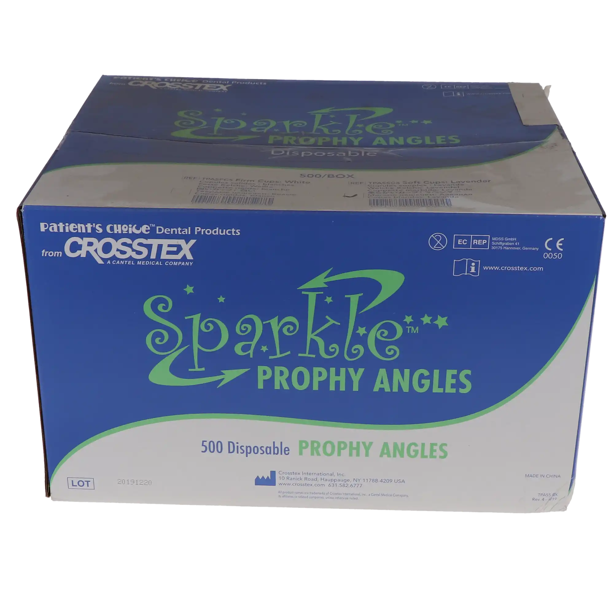 Crosstex Sparkle Disposable Prophy Angle, Soft Cup, Purple, Latex-Free, 90 Degree, 500/Box, TPASSC5 thumbnail 9