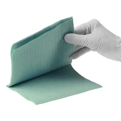 Econoback White Patient Bibs, 2-Ply Paper/1-Ply Poly, 13" x 19", 500/Case, WEXWH thumbnail 4