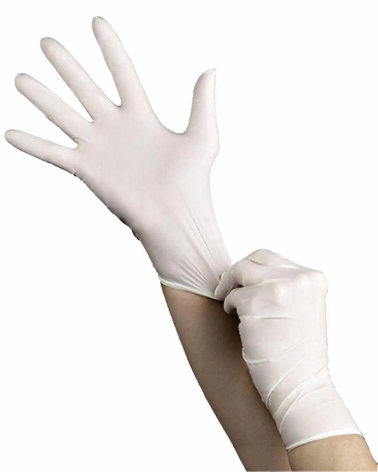 Cranberry Contour Plus Nitrile Exam Gloves, Powder-Free, Latex-Free, Medium, White, 100/Box, CR3227 thumbnail 2