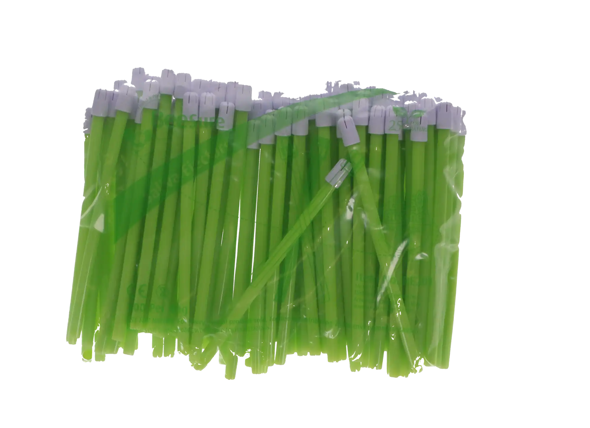 BeeSure Saliva Ejectors, Green with White Tip, Fixed Soft Tip, Latex-Free, 100/Bag, BE201 thumbnail 7