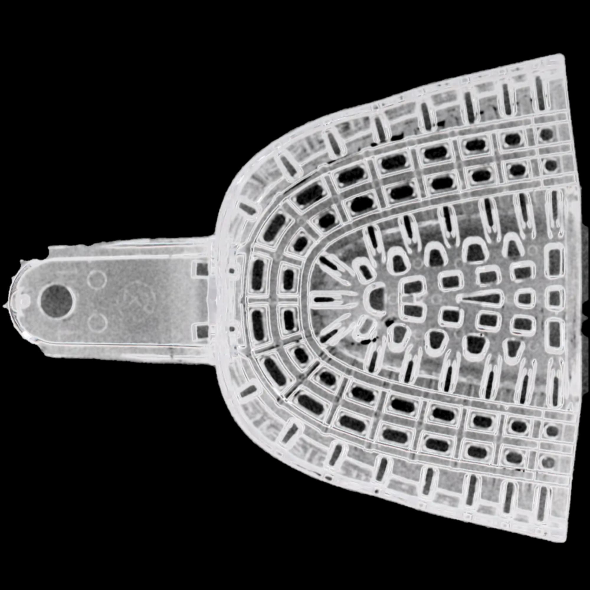 President Disposable Impression Trays, #1 Large Upper, Clear, Perforated, 12/Pk, C6901 thumbnail 6