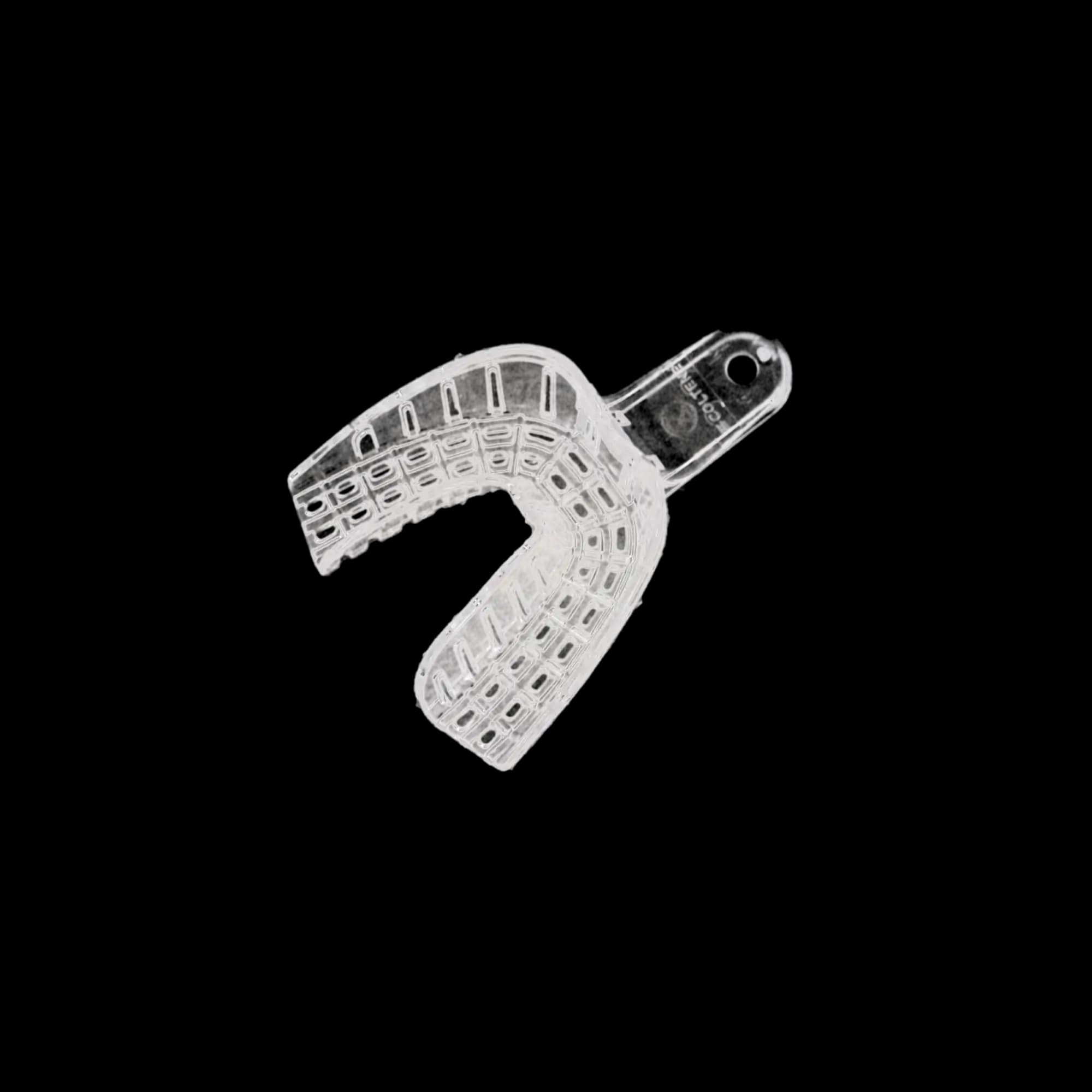 President Disposable Perforated Impression Trays, #2 Lower Large, Clear, 12/Pk, C6902 thumbnail 6