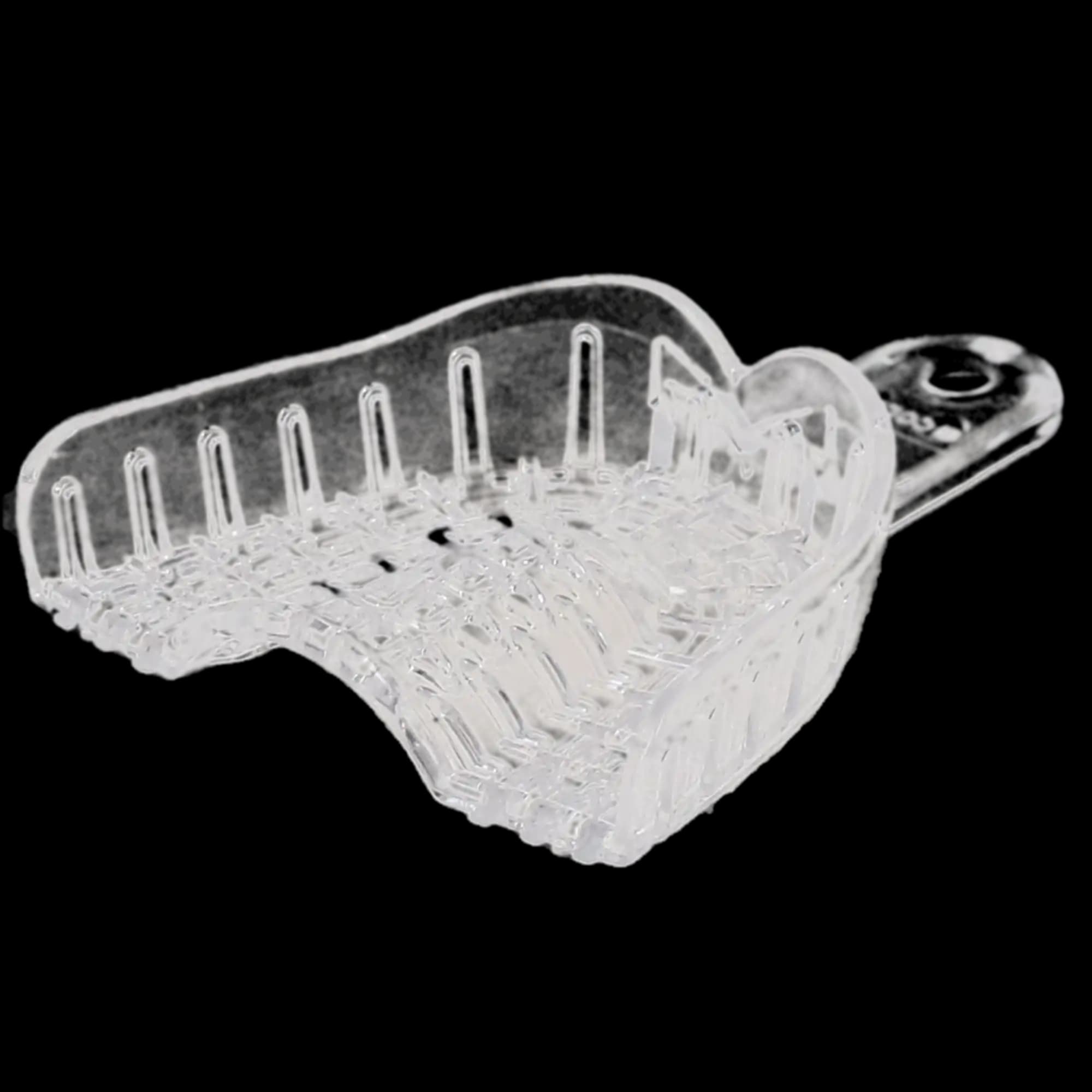 President Disposable Impression Trays, Clear, Perforated, #3 Upper Medium, 12/Pkg, C6903 thumbnail 6