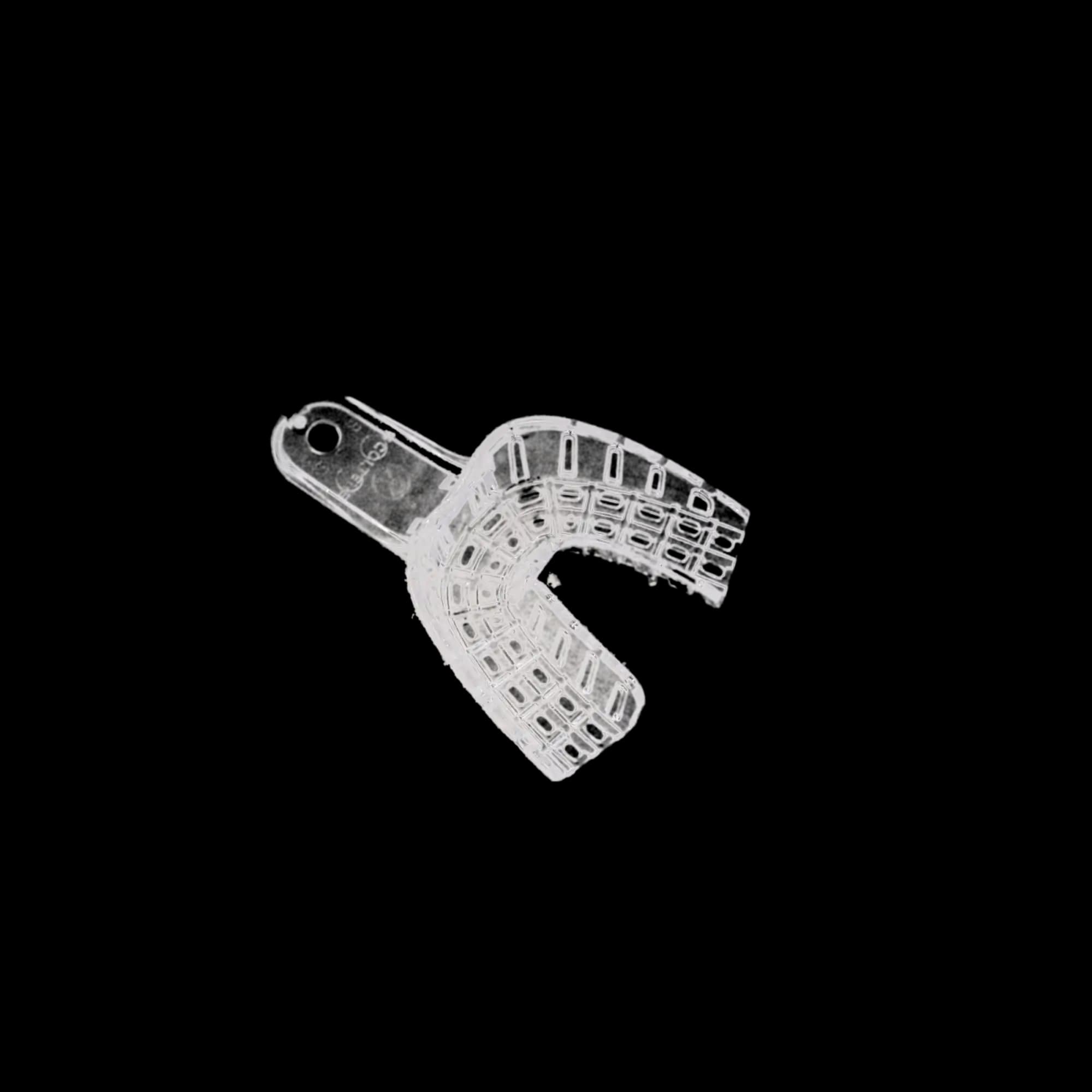 President Disposable Impression Trays, Clear, Perforated, #4 Medium Lower, 12/Pk, C6904 thumbnail 7