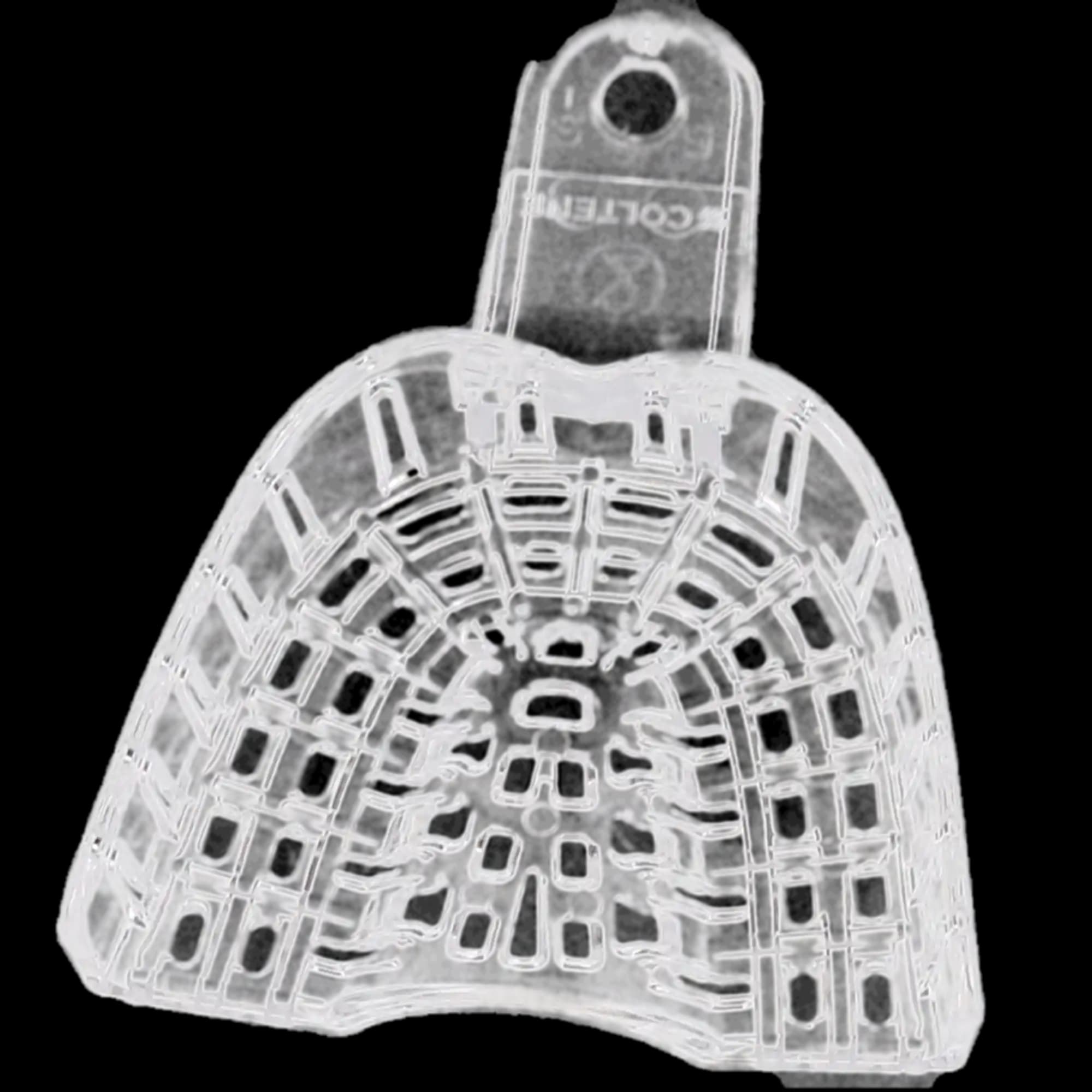 President Disposable Impression Trays, #5 Small Upper, Clear Perforated Plastic, 12/Pk, C6905 thumbnail 7