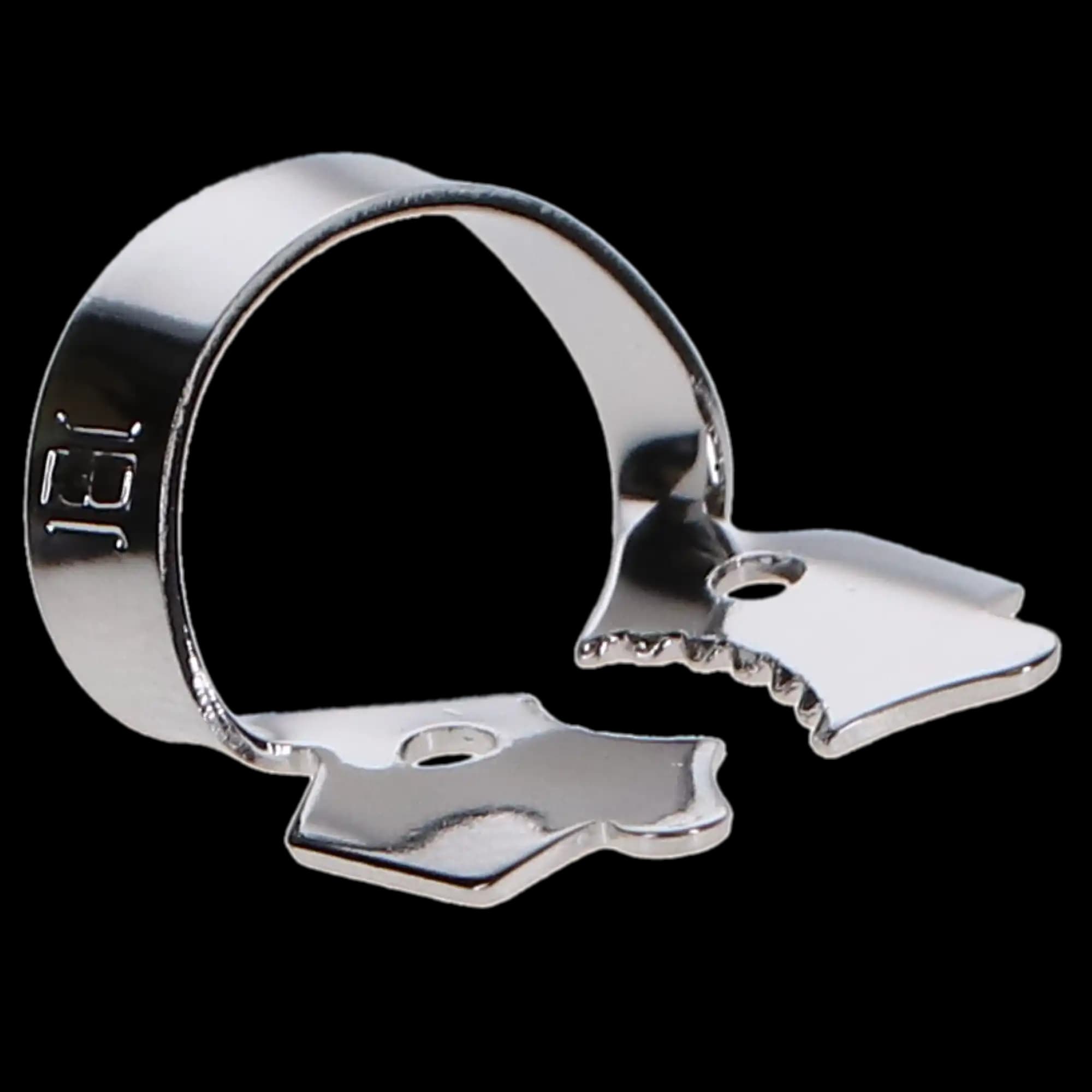 Hygenic Rubber Dam Clamp, #13A, Winged, Gloss Finish, Serrated Jaw, Upper Right Molar, 1/Pk, H02705 thumbnail 3