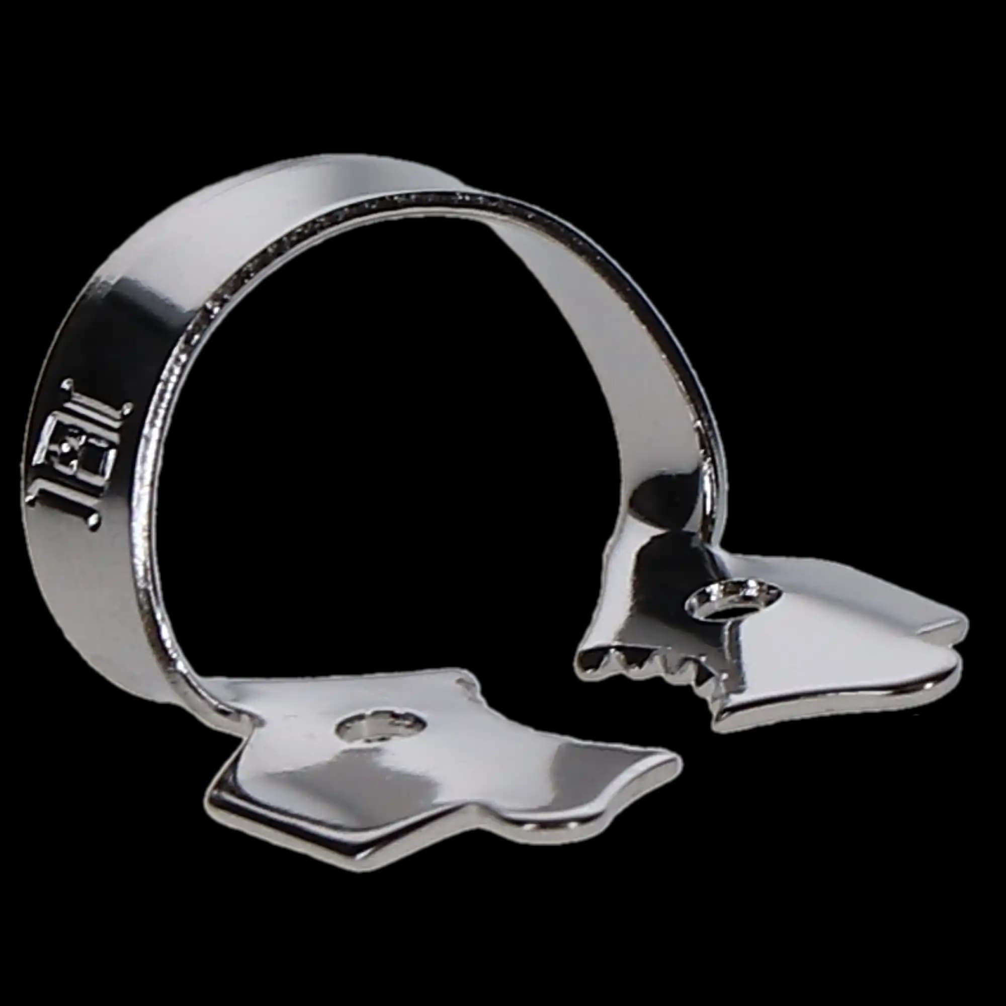 Hygenic Rubber Dam Clamp, #12A, Winged, Serrated Jaw, Upper Left Molars, Gloss Finish, Stainless Steel, H02706, 1/Pk thumbnail 3