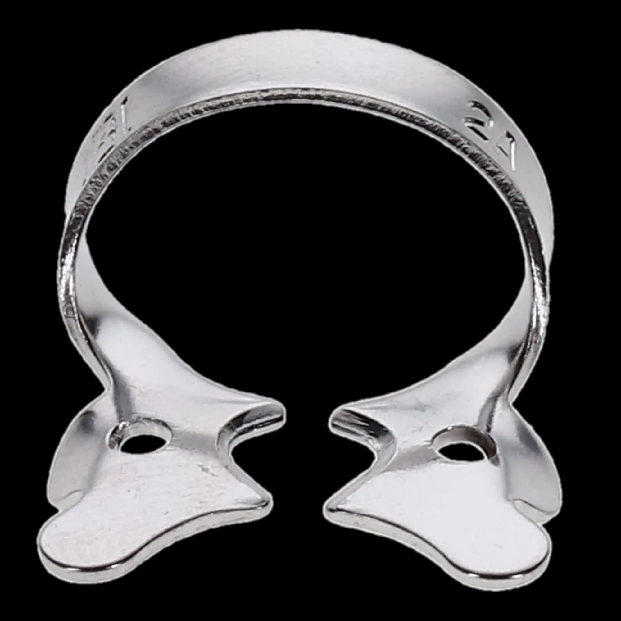 Hygenic Rubber Dam Clamp, #2A, Winged, Gloss Finish, Bicuspids/Premolars and Upper Incisors, 1/Pk, H05688 thumbnail 2