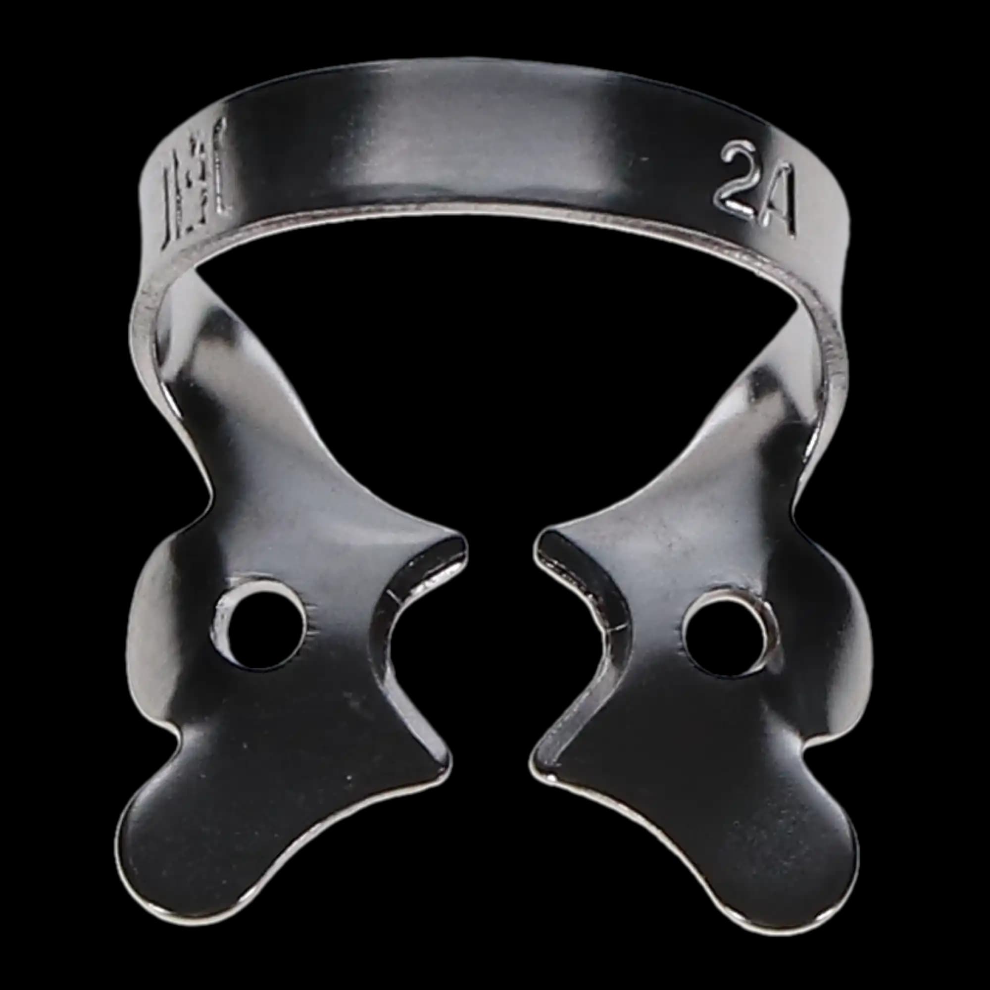 Hygenic Rubber Dam Clamp, #2A, Winged, Gloss Finish, Bicuspids/Premolars and Upper Incisors, 1/Pk, H05688 thumbnail 6
